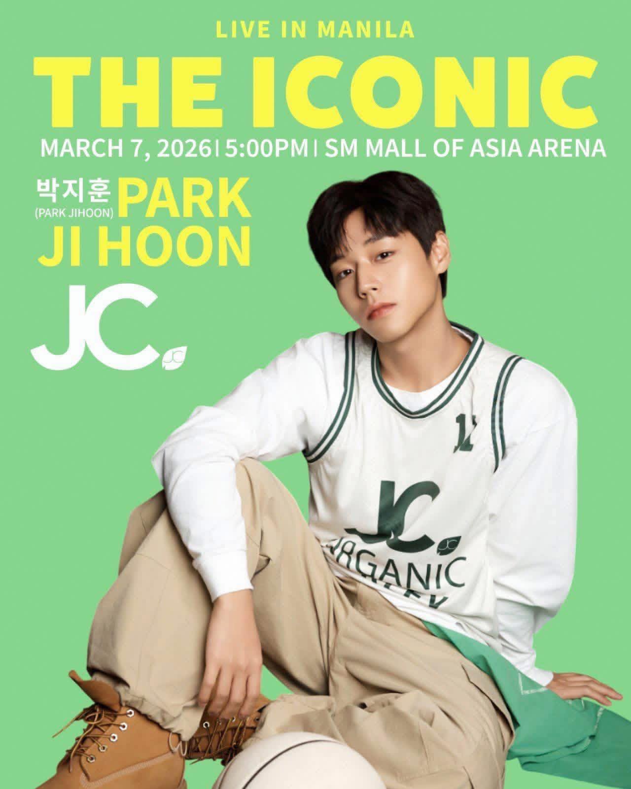 Park Ji Hoon concert tickets and product sets