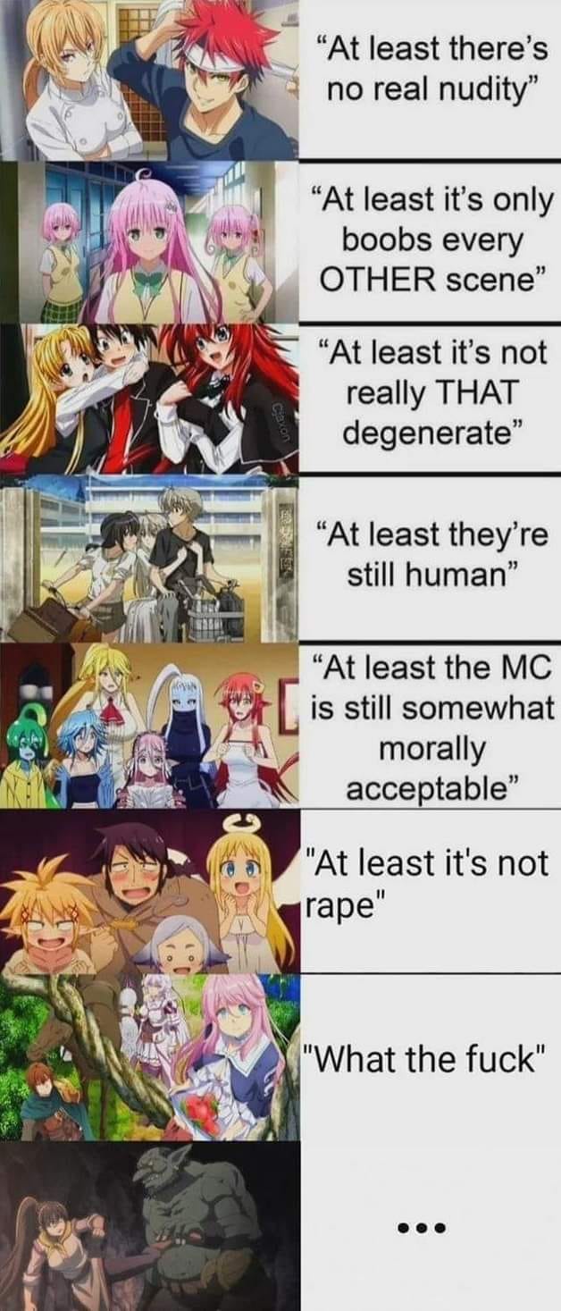 Discussion of different anime shows and their content