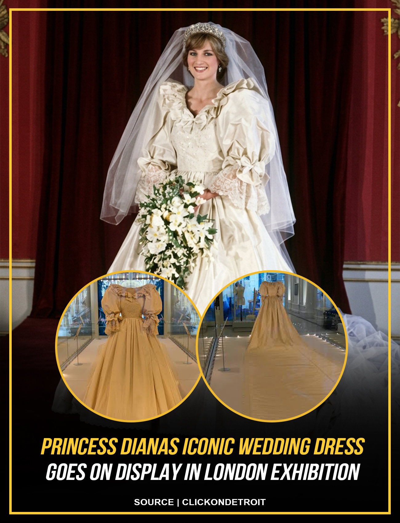 lady diana wedding dress exhibition Princess Diana's iconic on display in London OEM