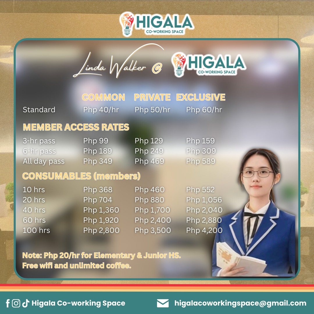 [HIGALA CO-WORKING SPACE DAILY... - Higala Co-working Space | Facebook
