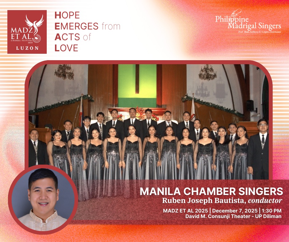 Madz - MANILA CHAMBER SINGERS The Manila Chamber Singers (MCS) is an ...