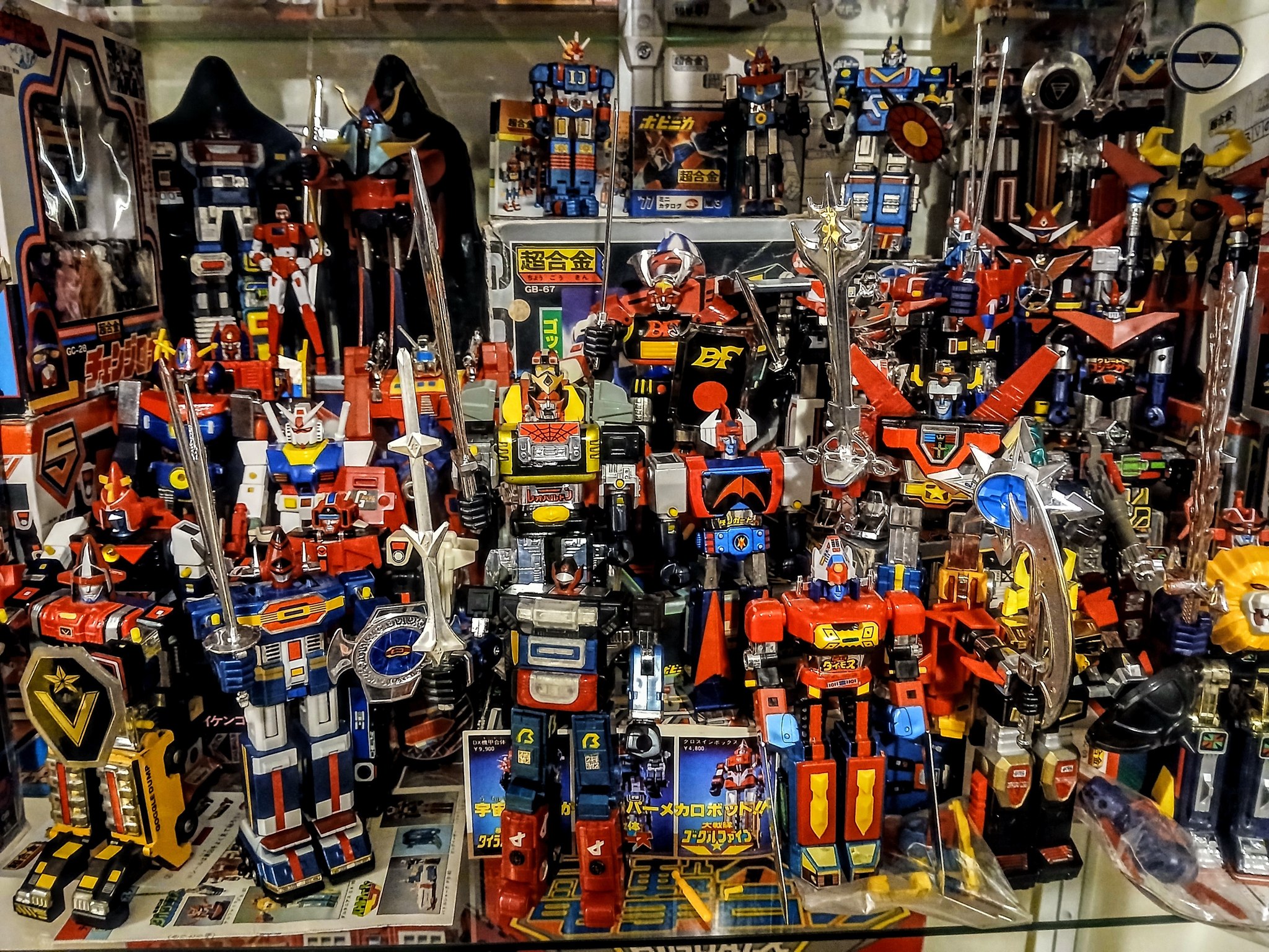 Vintage Japanese diecast super robots of the 70s and 80s