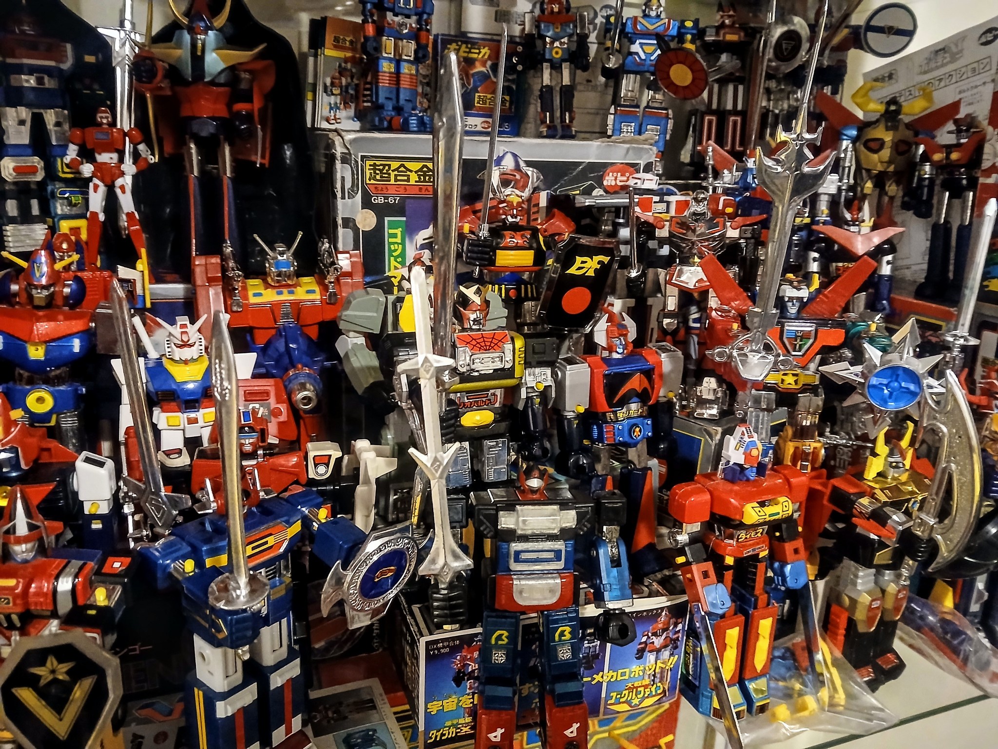 Vintage Japanese diecast super robots of the 70s and 80s