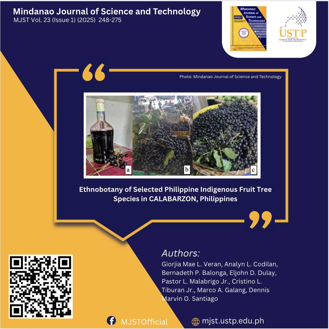 Research... - Mindanao Journal of Science and Technology | Facebook