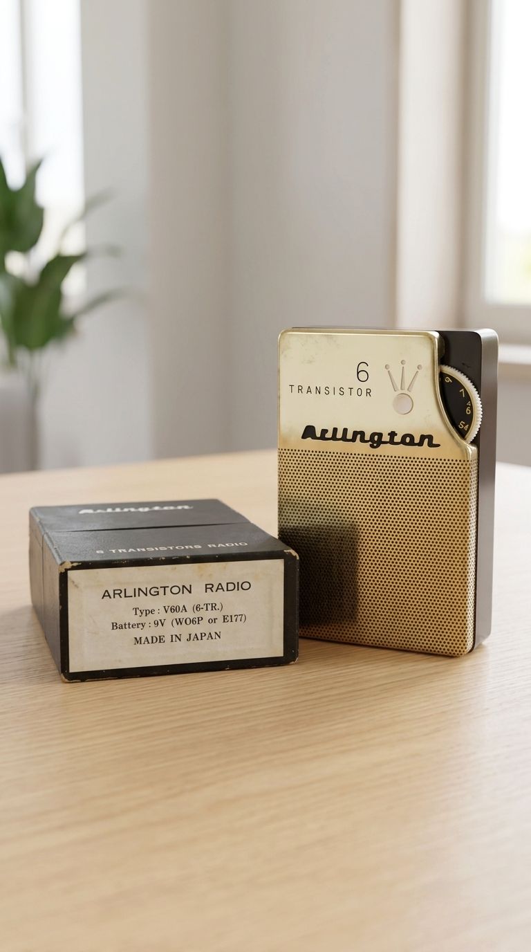 1961 Arlington V60A 6-transistor Japanese pocket radio