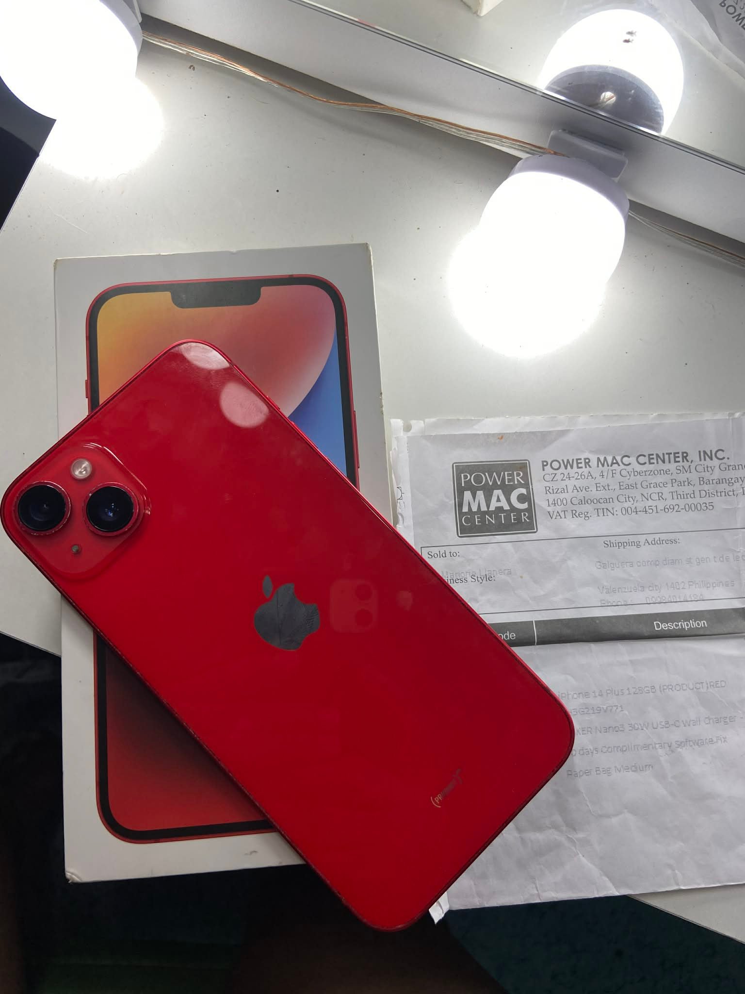 IPHONE 14plus 128gb (PRODUCT) red, Partnership with (RED) ?