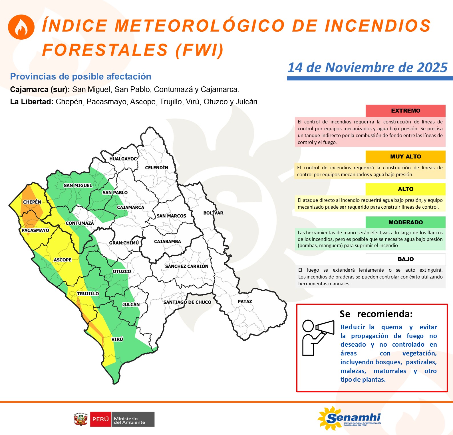 Senamhi - 📢 #FWI #SENAMHI #MINAM Se comparte el Índice Meteorológico de ...