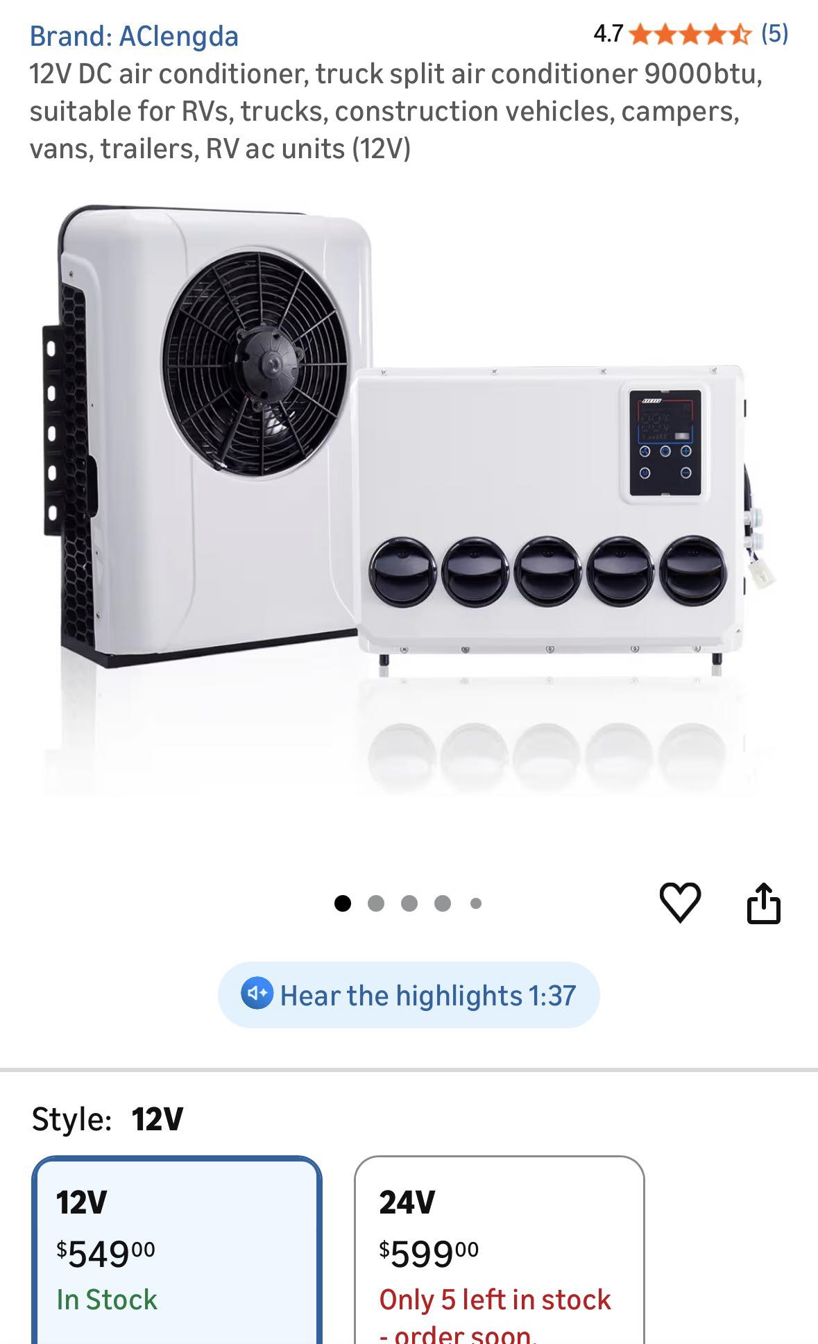12v backpack mini split LyeXD 12000 BTU Truck Cab Air Conditioner Split, AC System Unit Universal Electric RV Air Conditioner System for Cab Cooling,Portable Truck Cab Split Air Conditioner for Semi Car 12000 BTU Air Volume Cracking the AC Code! How