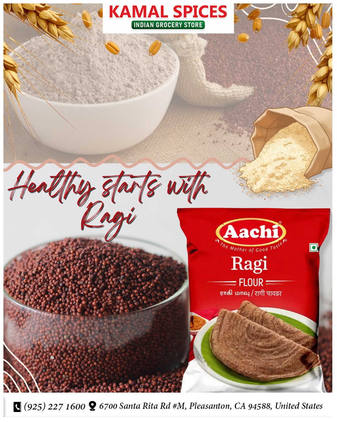 Kamal - Healthy choice, authentic taste. Ragi Flour now available at ...