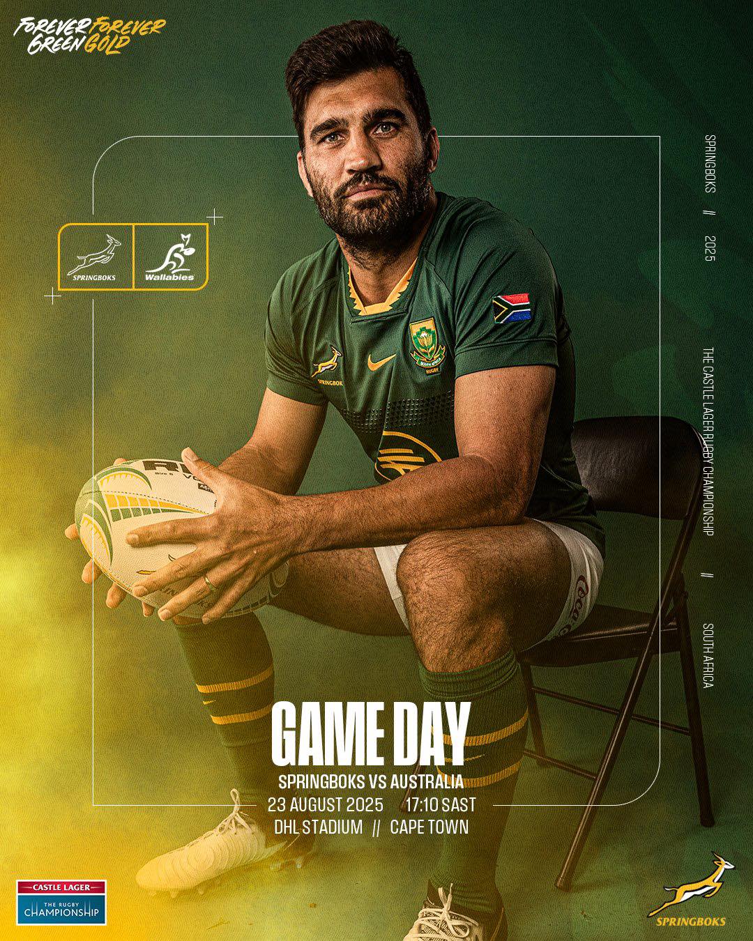 Rugby - GAME DAY!🙌🏽🇿🇦🇿🇦🇿🇦 #RugbyChampionship #Springboks # ...