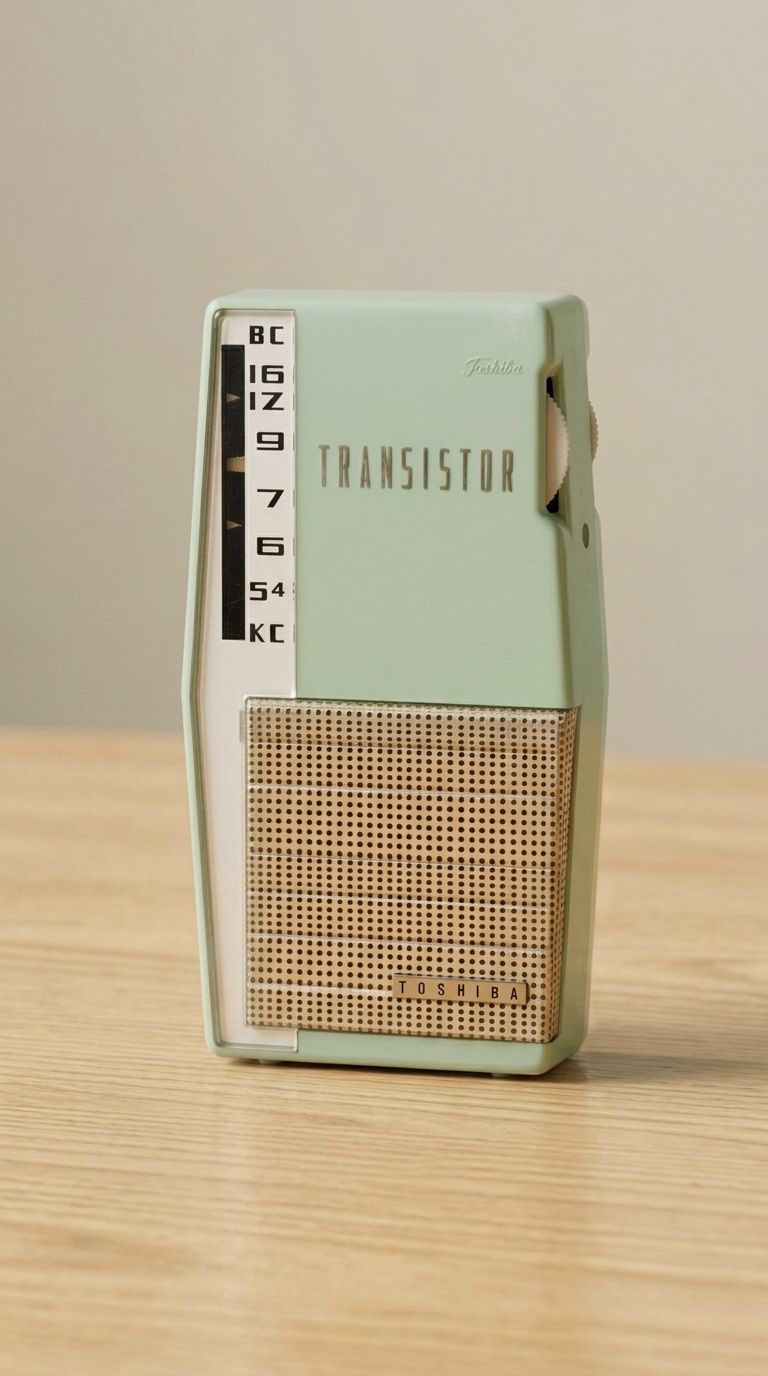 What was the 1959 Toshiba 6TP-335 six transistor radio