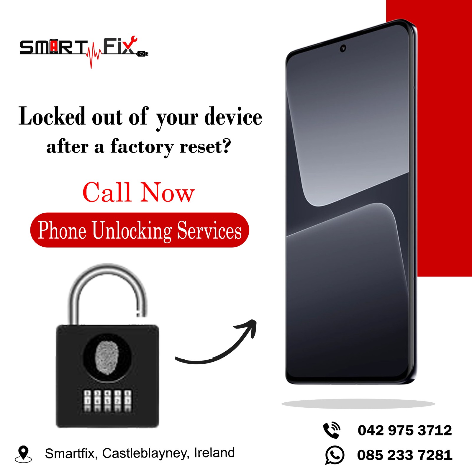 Need to unlock your phone? Look... - SmartFix Castleblayney | Facebook
