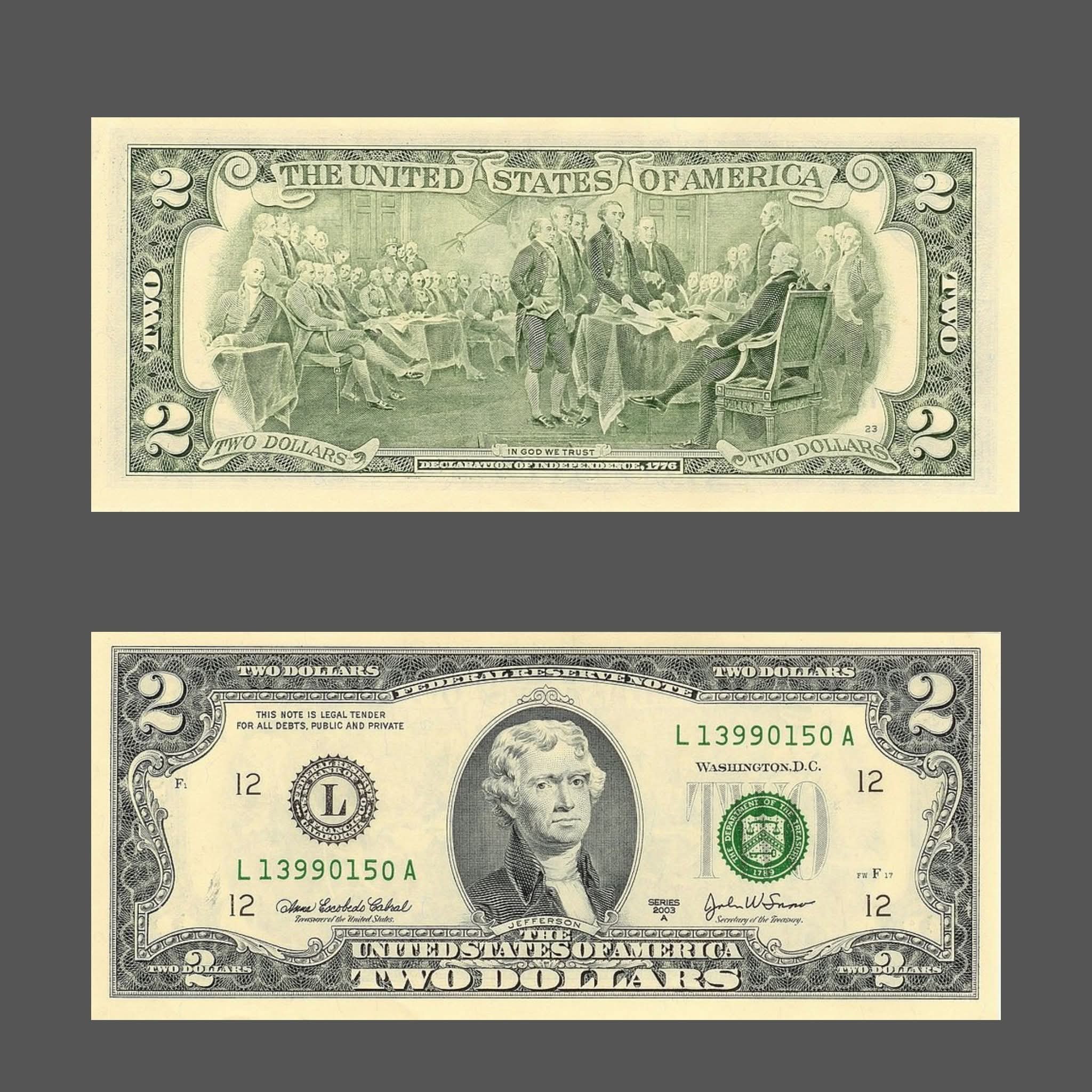 Laik - 💵🇺🇸 EL BILLETE DE 2 DÓLARES: EL MÁS RARO DE ESTADOS UNIDOS ...