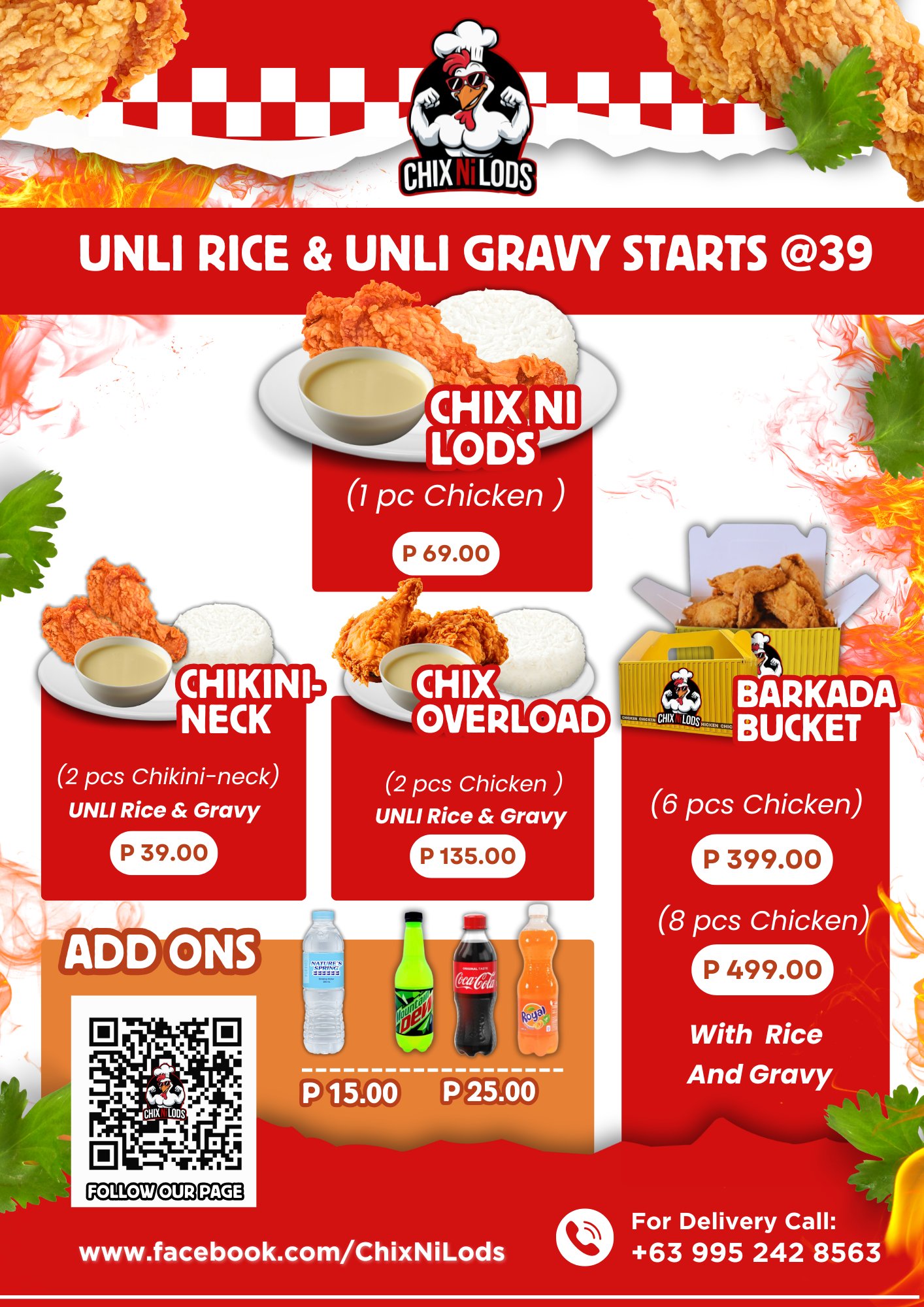 Chix - 🍗 UNLI RICE. UNLI GRAVY. UNLI SARAP. 🔥 Dito sa Chix ni Lods ...