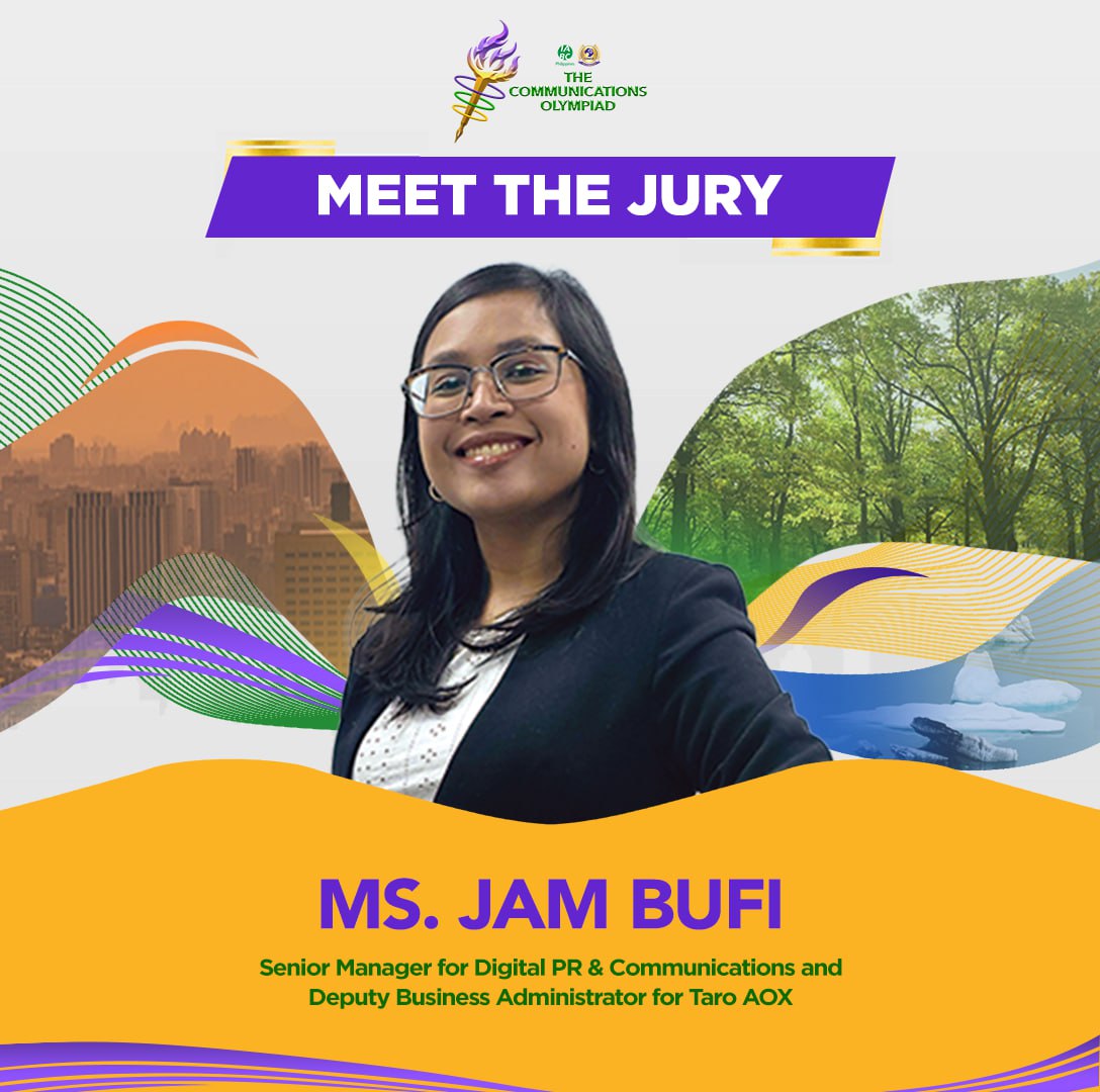 MEET THE JURY | Ms. Jam Bufi... - The Communications Olympiad | Facebook