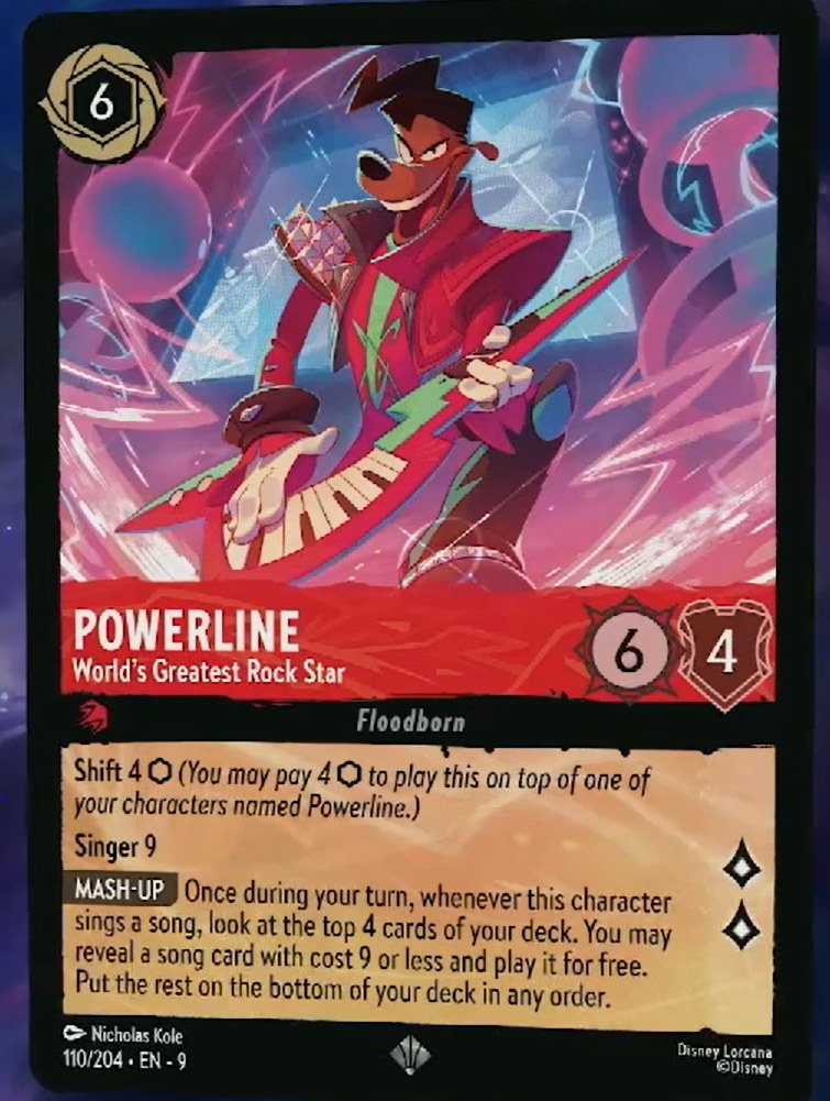 POWERLINE!!! POWERLINE World's Greatest Rock Star Floodborn 64 6 4
