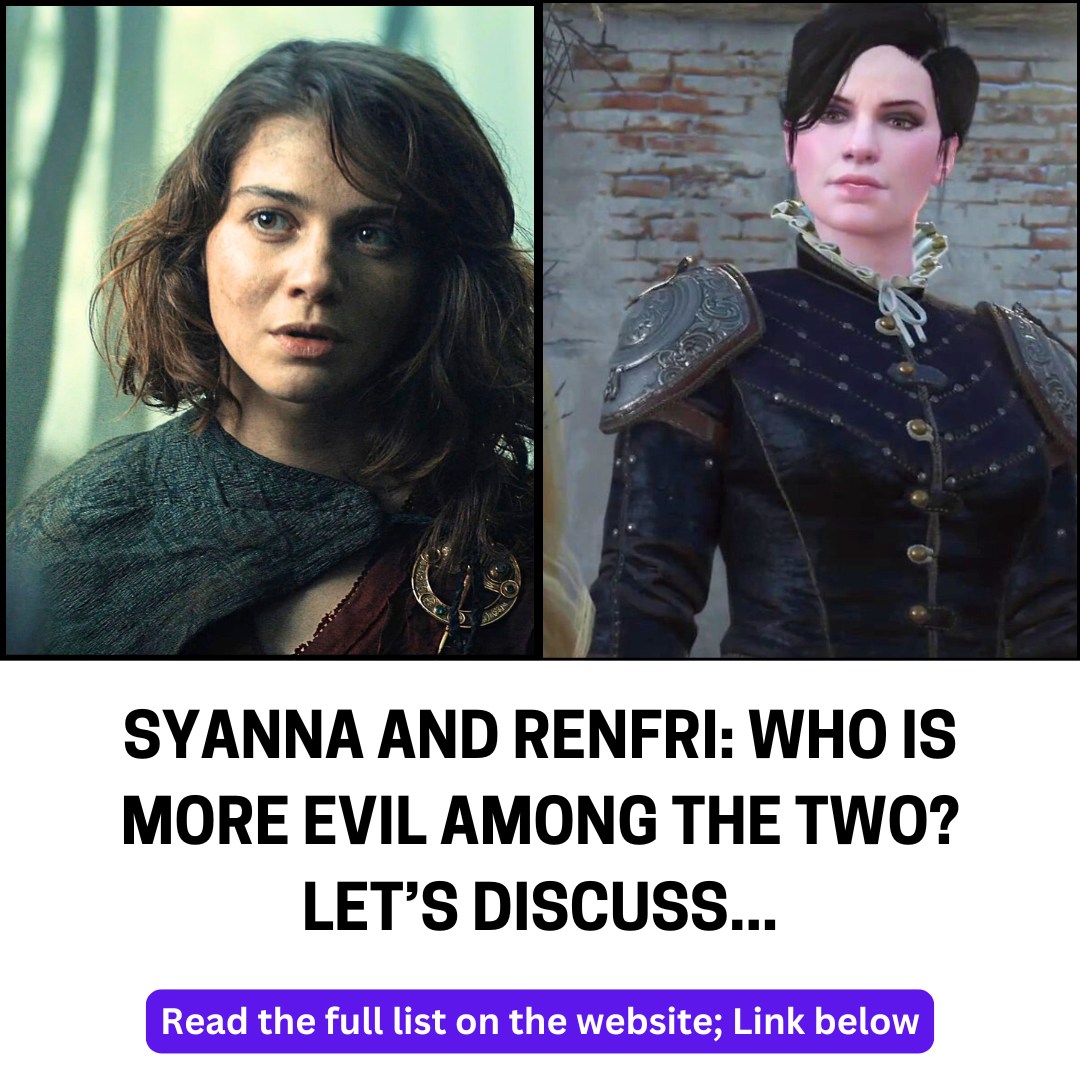 Witcher - Syanna from Witcher 3 Blood and Wine and Renfri from The ...