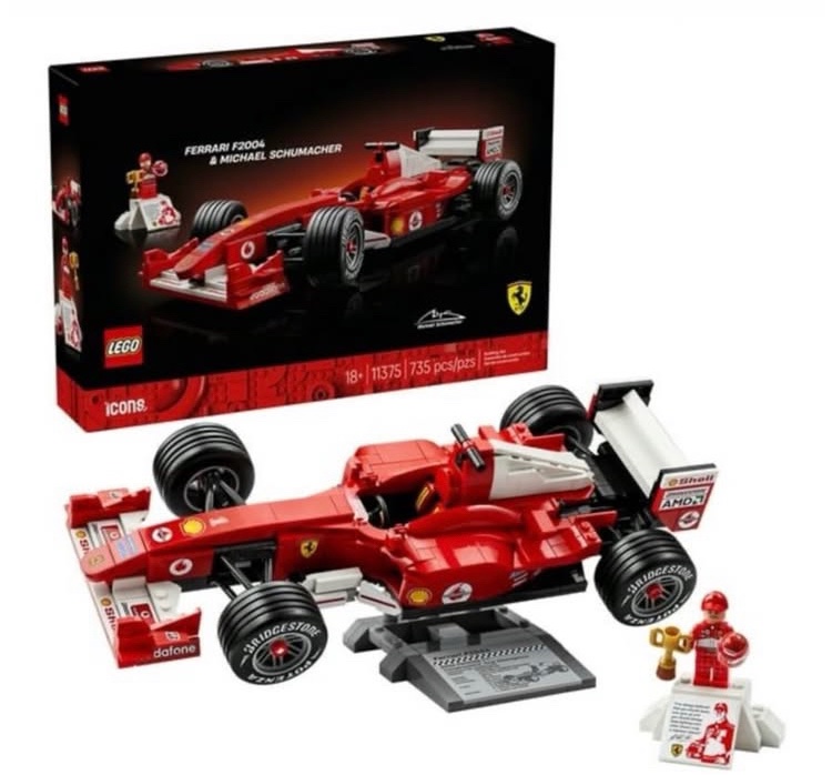 LEGO Ferrari F2004 vs Kyosho 1/64 F2003-GA