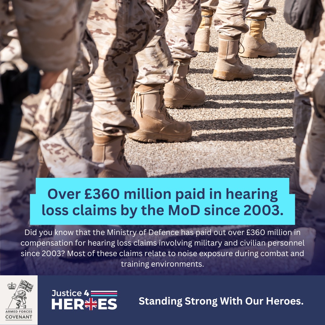 Justice4Heroes - Over £360 million paid in hearing loss claims by the ...