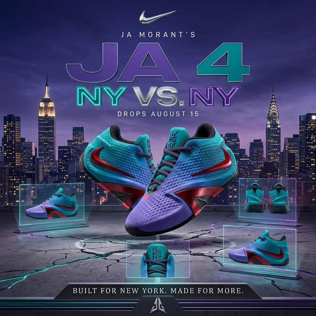 Official images of the Nike Ja 4 “Mission Rise” 🌸 Expected to