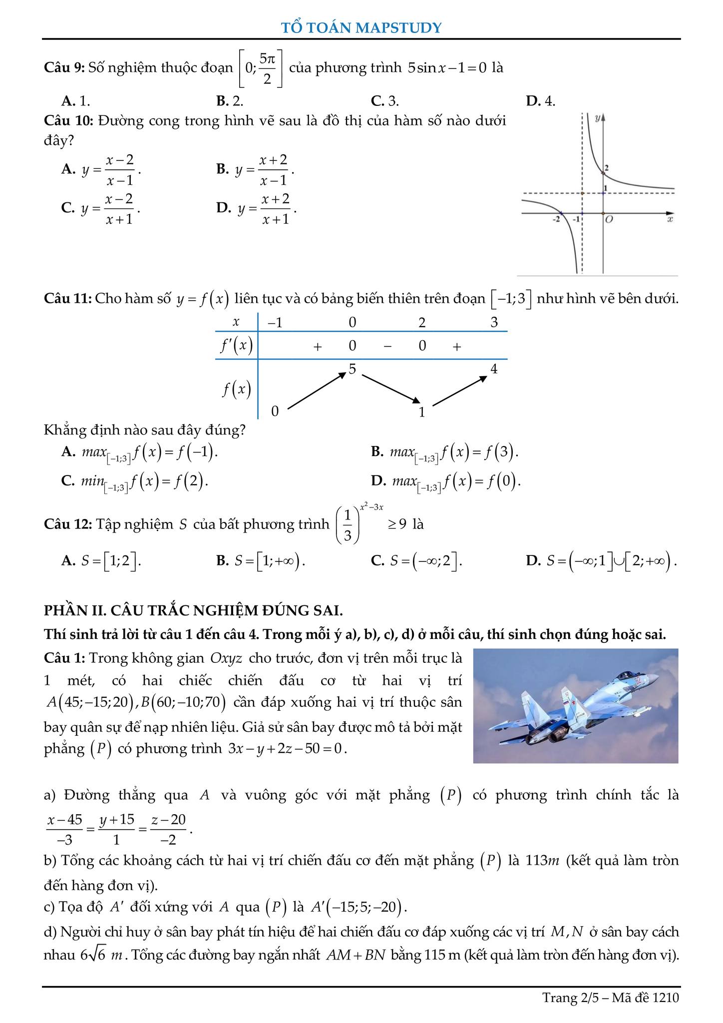 Tổ... - Tổ Toán Mapstudy - Chuyên luyện thi Toán 10,11,12