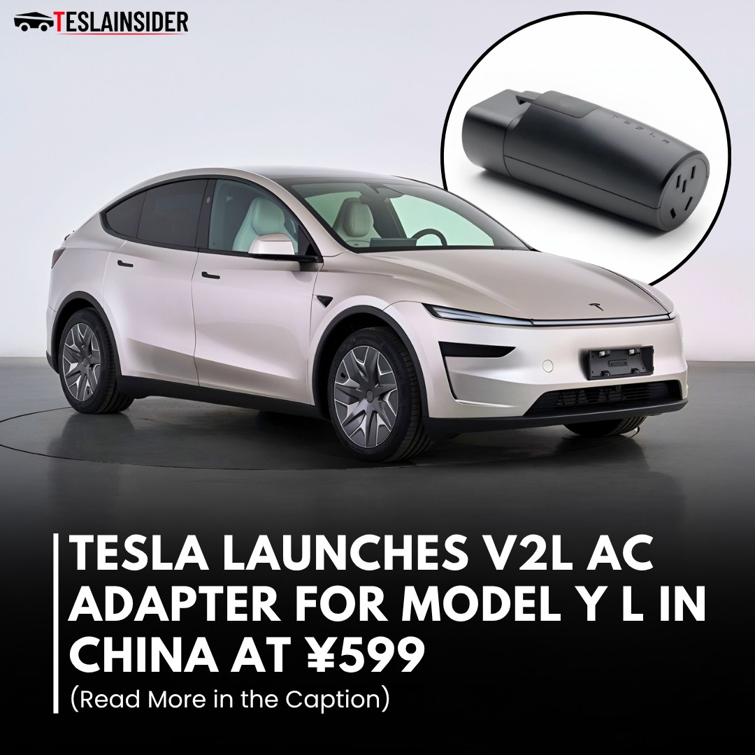 Tesla launches compact PowerShare V2L adapter