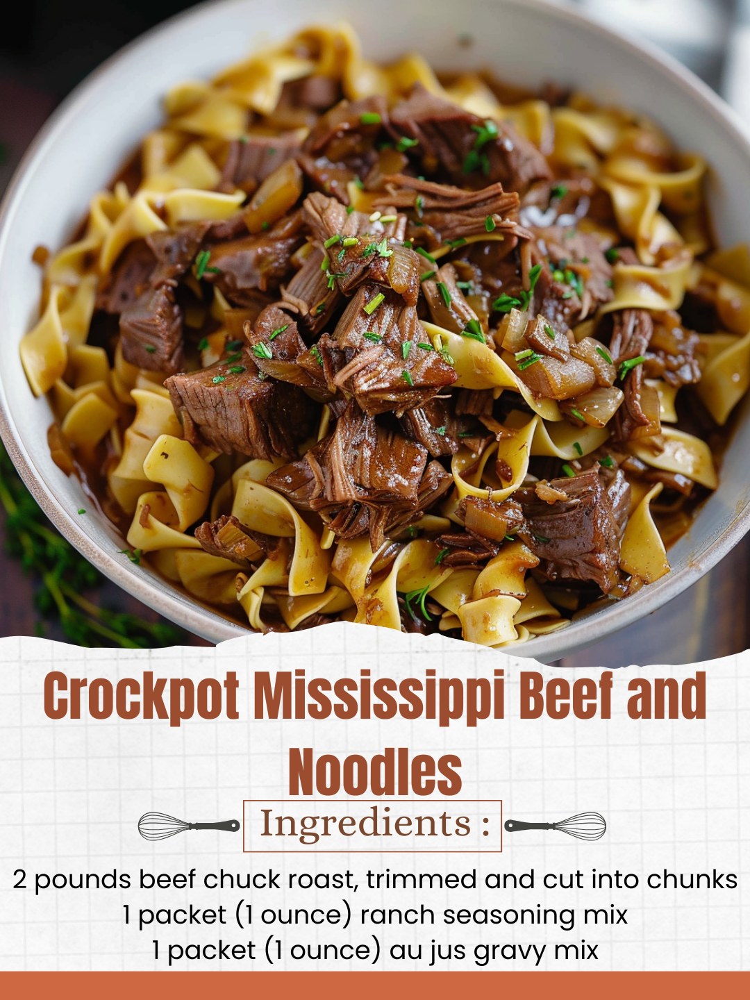 Crockpot Mississippi Beef and Noodles... - Creative Cookery | Facebook