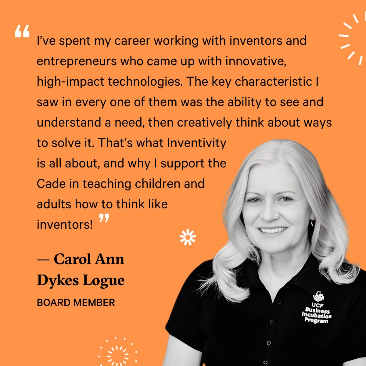 Cade - This week's testimonial comes from board member and innovation ...