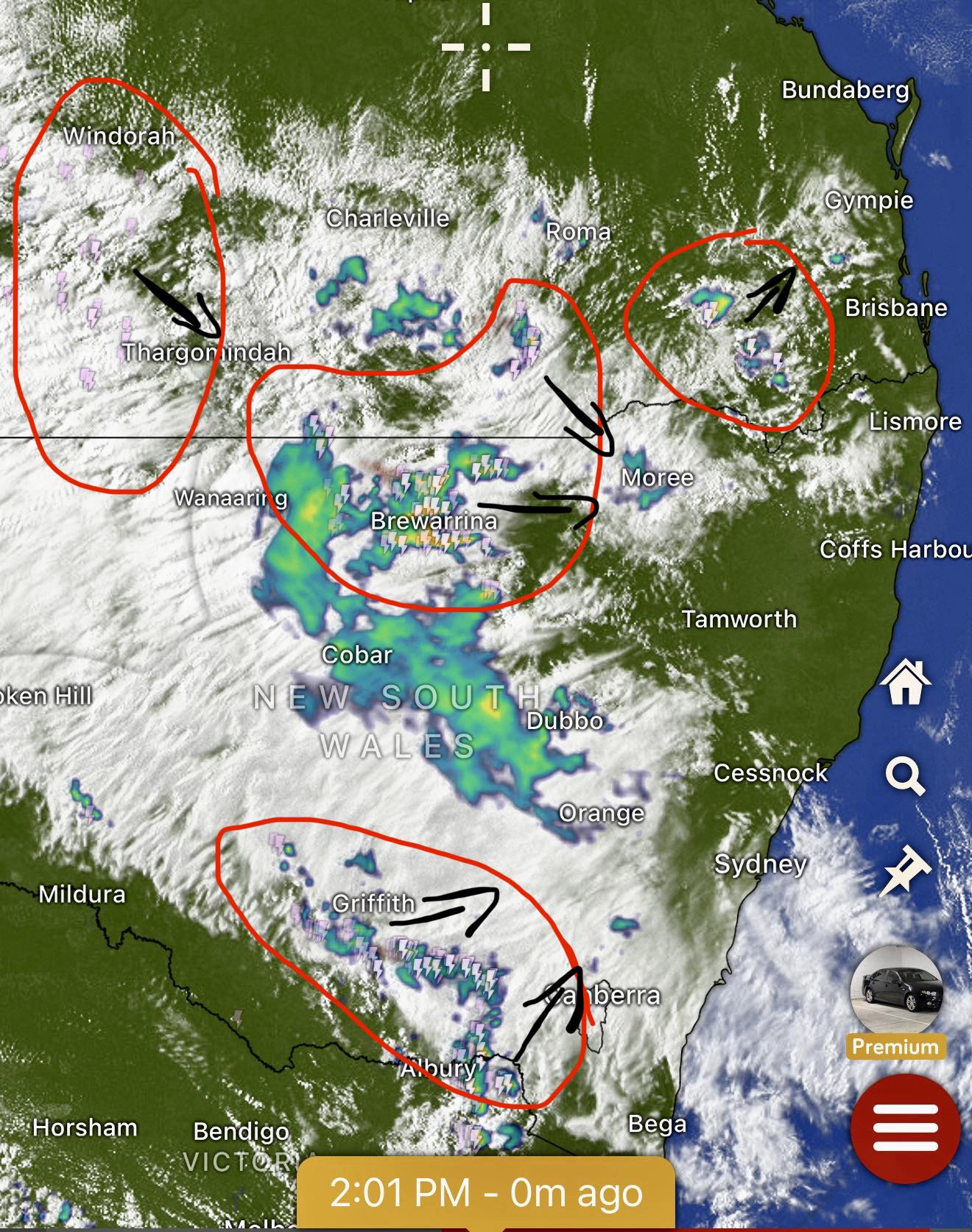 CyclonesOZ - Thunderstorms are here! As expected this afternoon, a weak ...