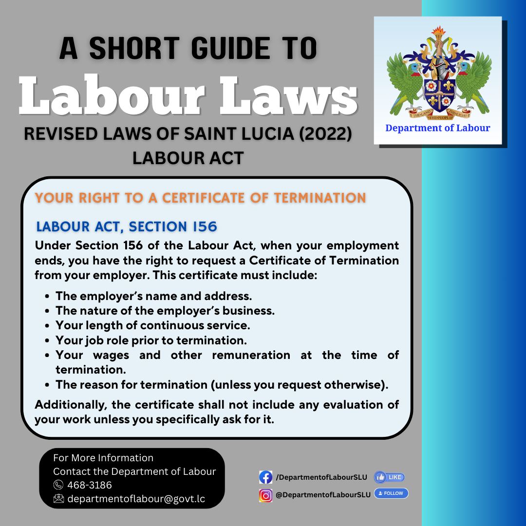 Department - Guide to Labour Laws Your Right to a Certificate of ...