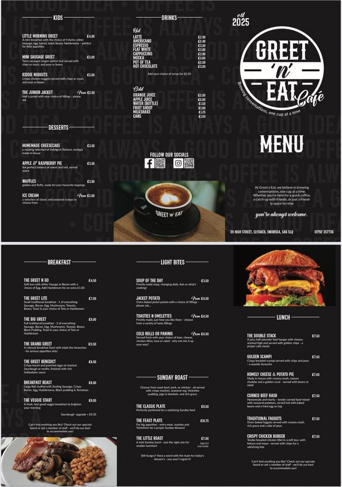 GREET ‘n’ EAT - It’s Tuesday and we’re open 08:00–15:00!... | Facebook