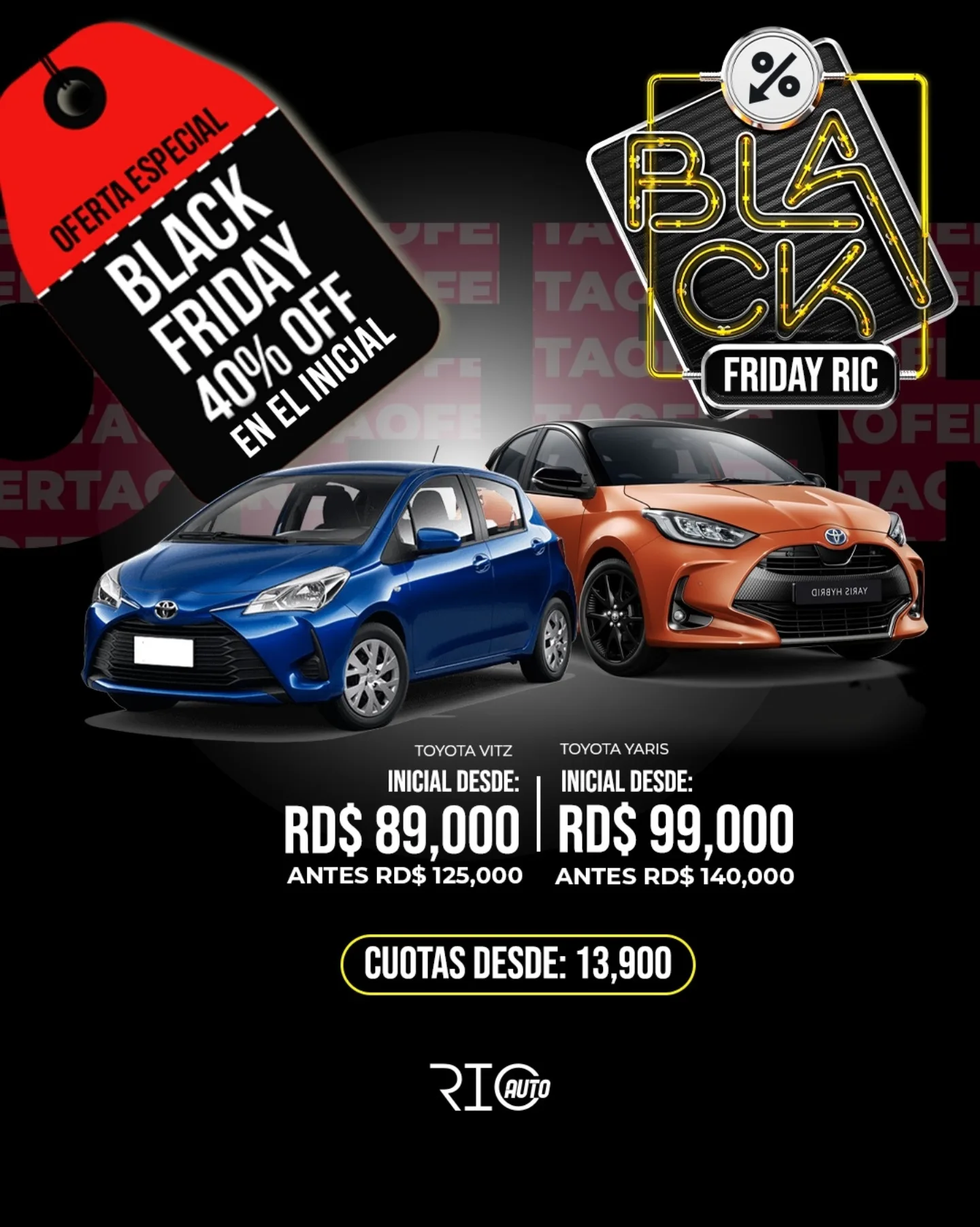 RIC AUTO - ¡Las ofertas no paran! 🚗💥 Este mes BLACK llega... | Facebook