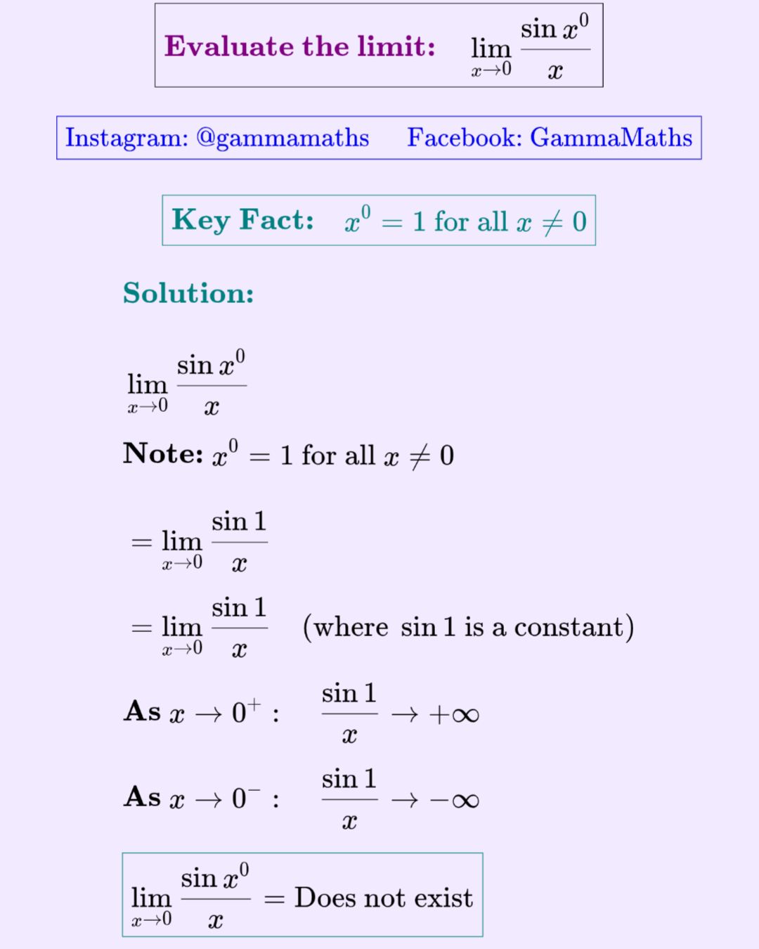 Calculus | ⚡ Standard Limit with Coefficient Adjustment | Facebook