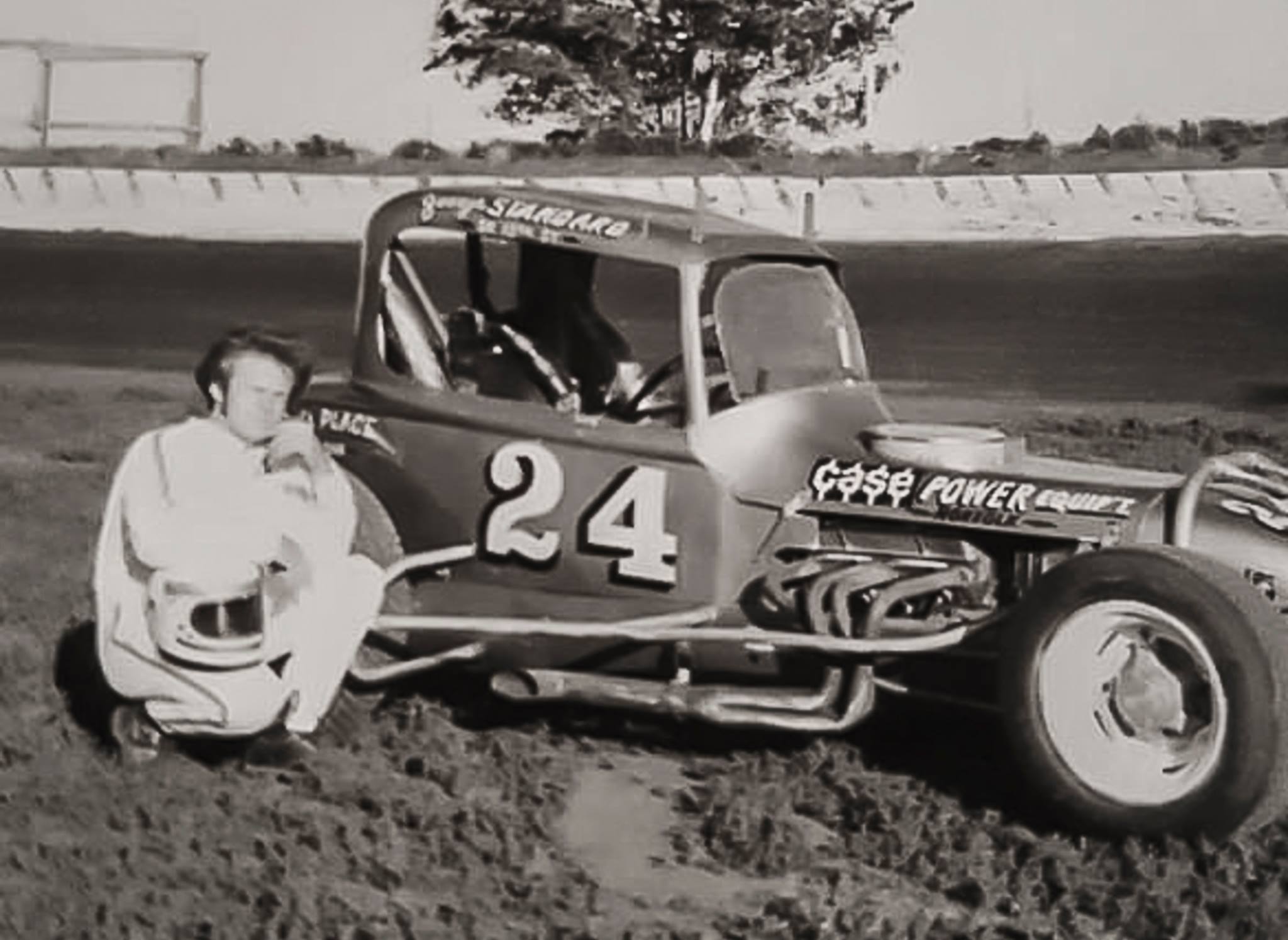 Open - 1975 - Huset's Speedway - Randy Droescher posing with his last ...