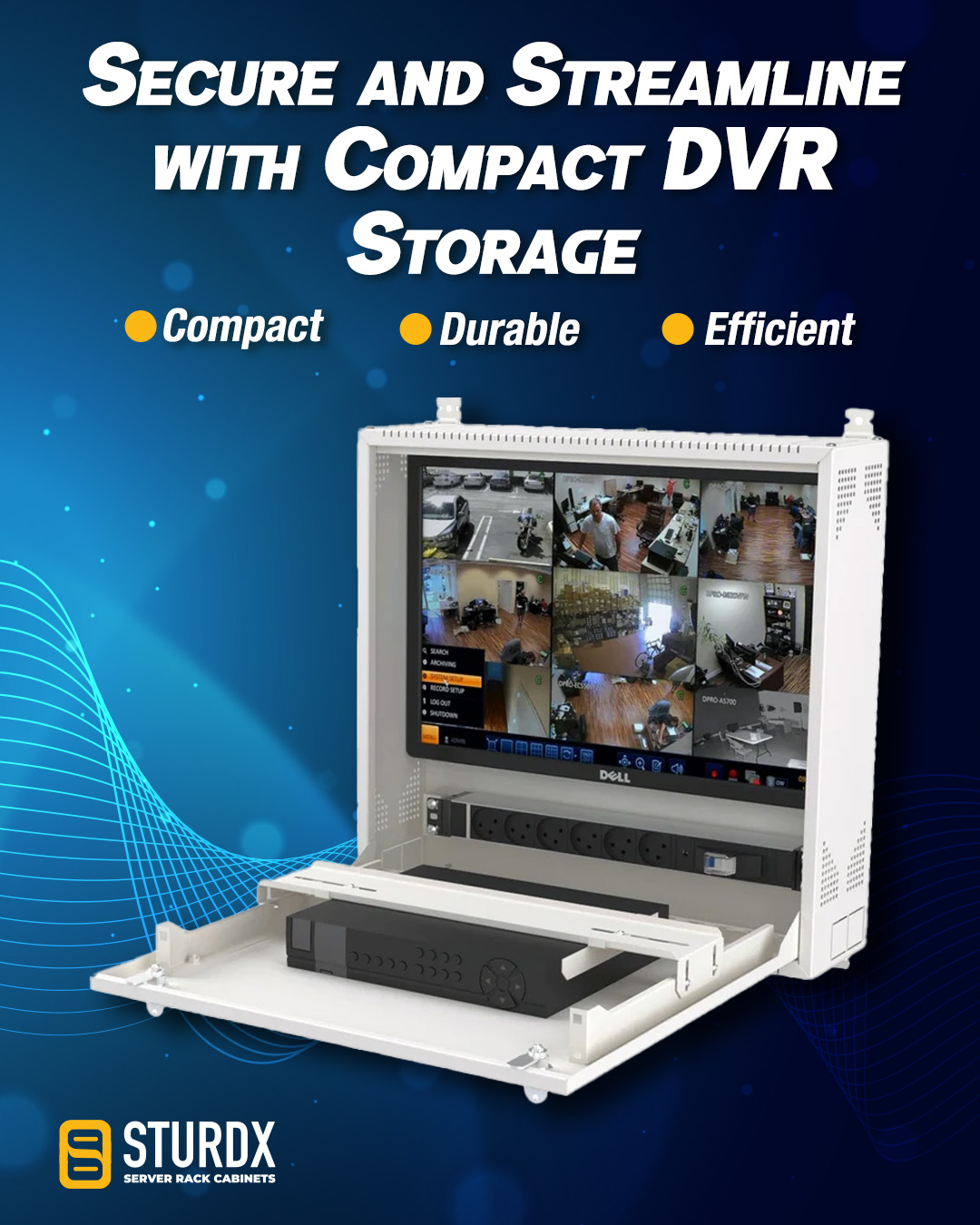 Sturdx - Boost your network's security with our sleek Wall Mount DVR ...