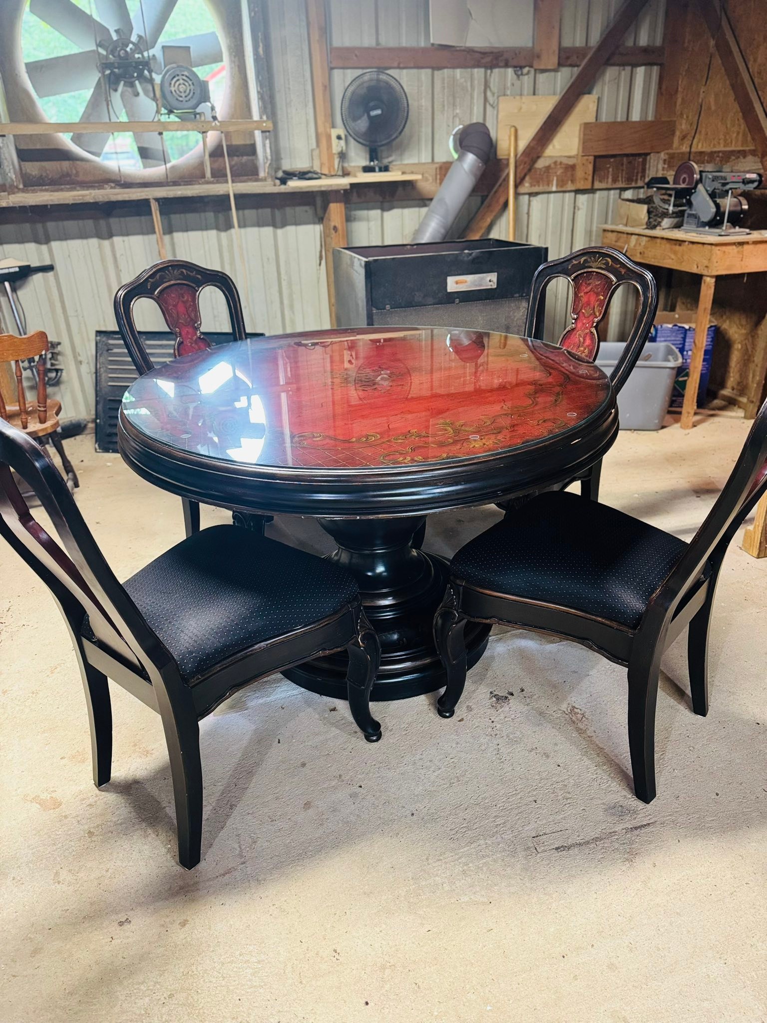 Unique 1960s or 1970s vintage table in 1900 home