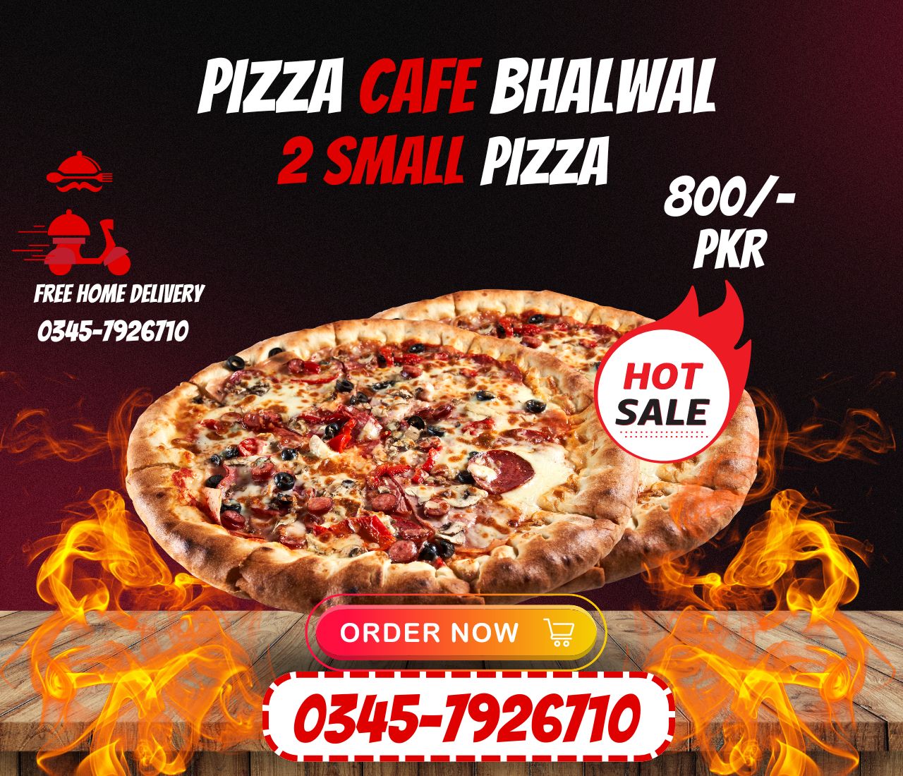 Pizza Cafe Bhalwal 2 Small Pizza... - Pizza Cafe Bhalwal | Facebook