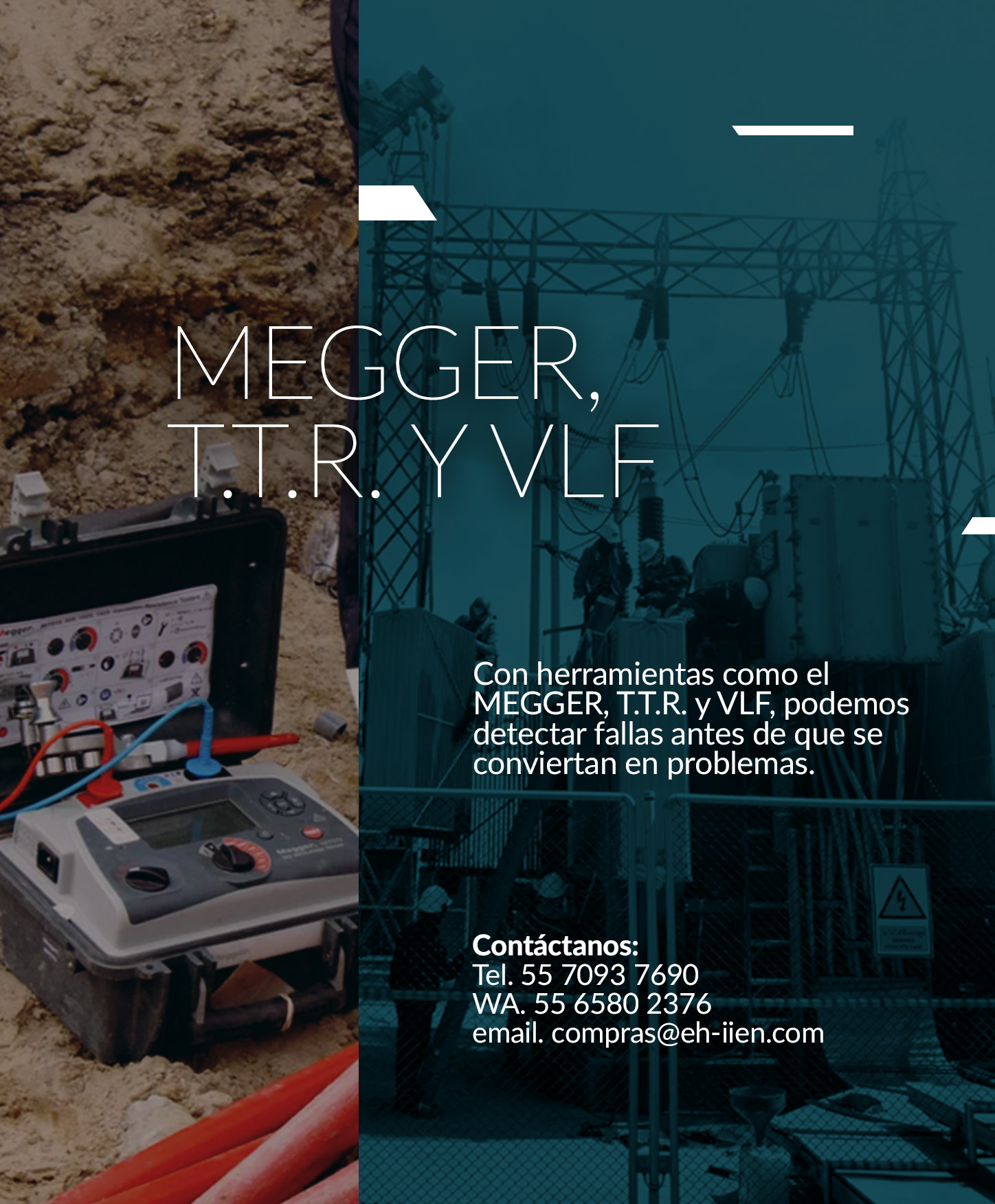 EH IIEN - 🔌 Pruebas de Campo: MEGGER, TTR y VLF ⚡ ¡La... | Facebook