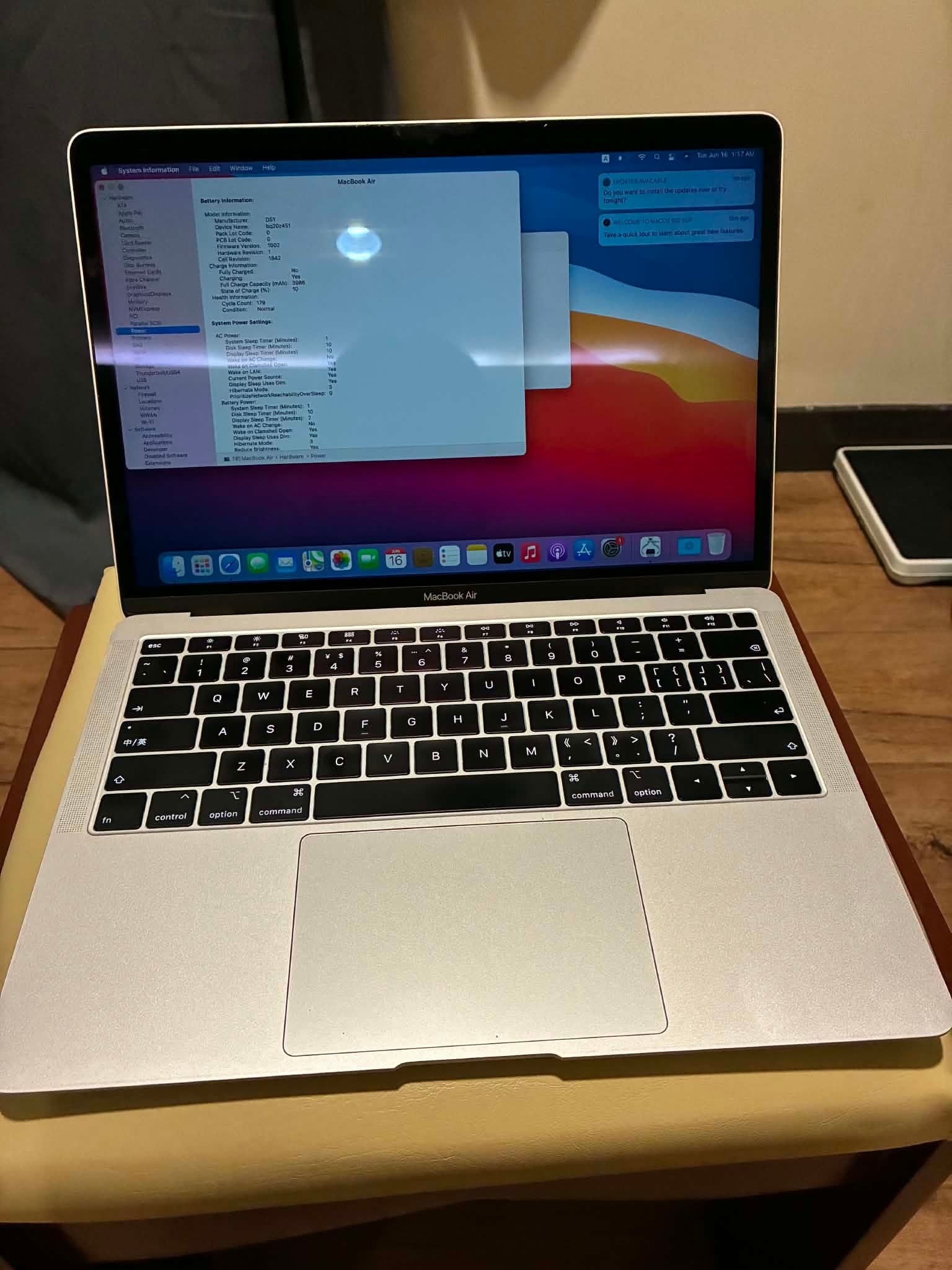 MacBook Air 2018 i5 • Model: MacBook Air (Retina, 13-inch, 2018 