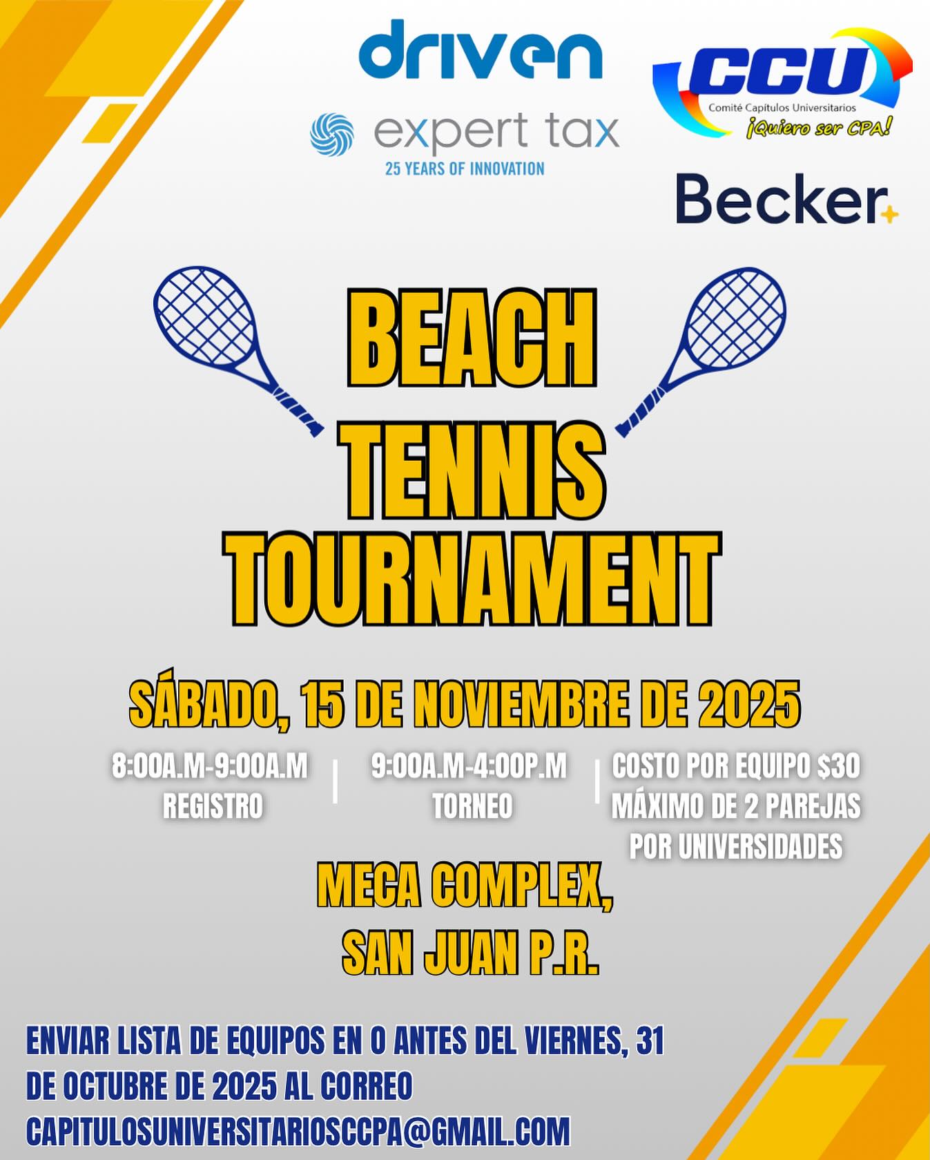 🏖️ Les anunciamos oficialmente nuestro Torneo de Beach Tennis 2025 🏖️ 📅 ...