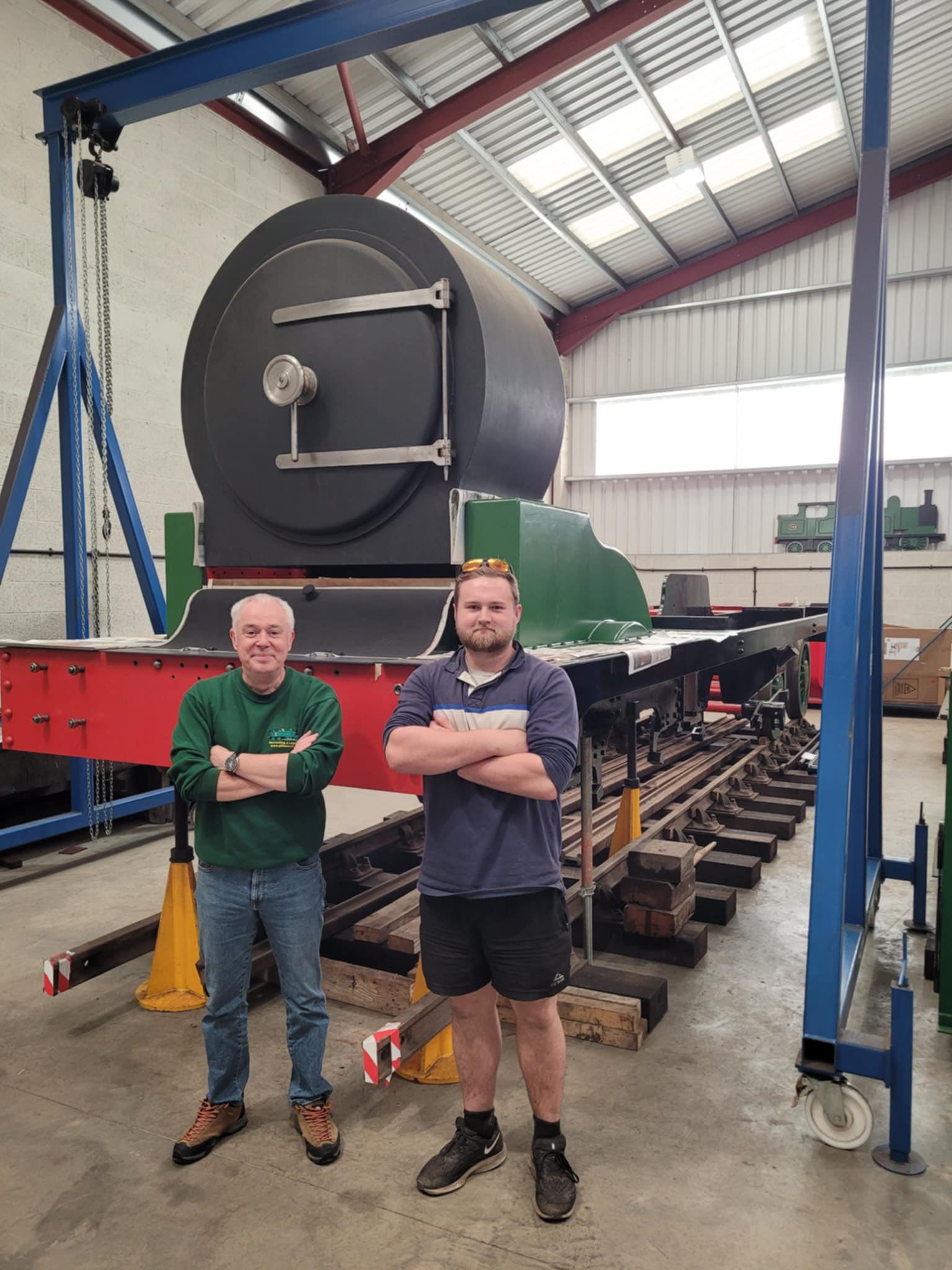 SAR - Tim Taylor from the G5 locomotive company with Jarrod Smythe ...