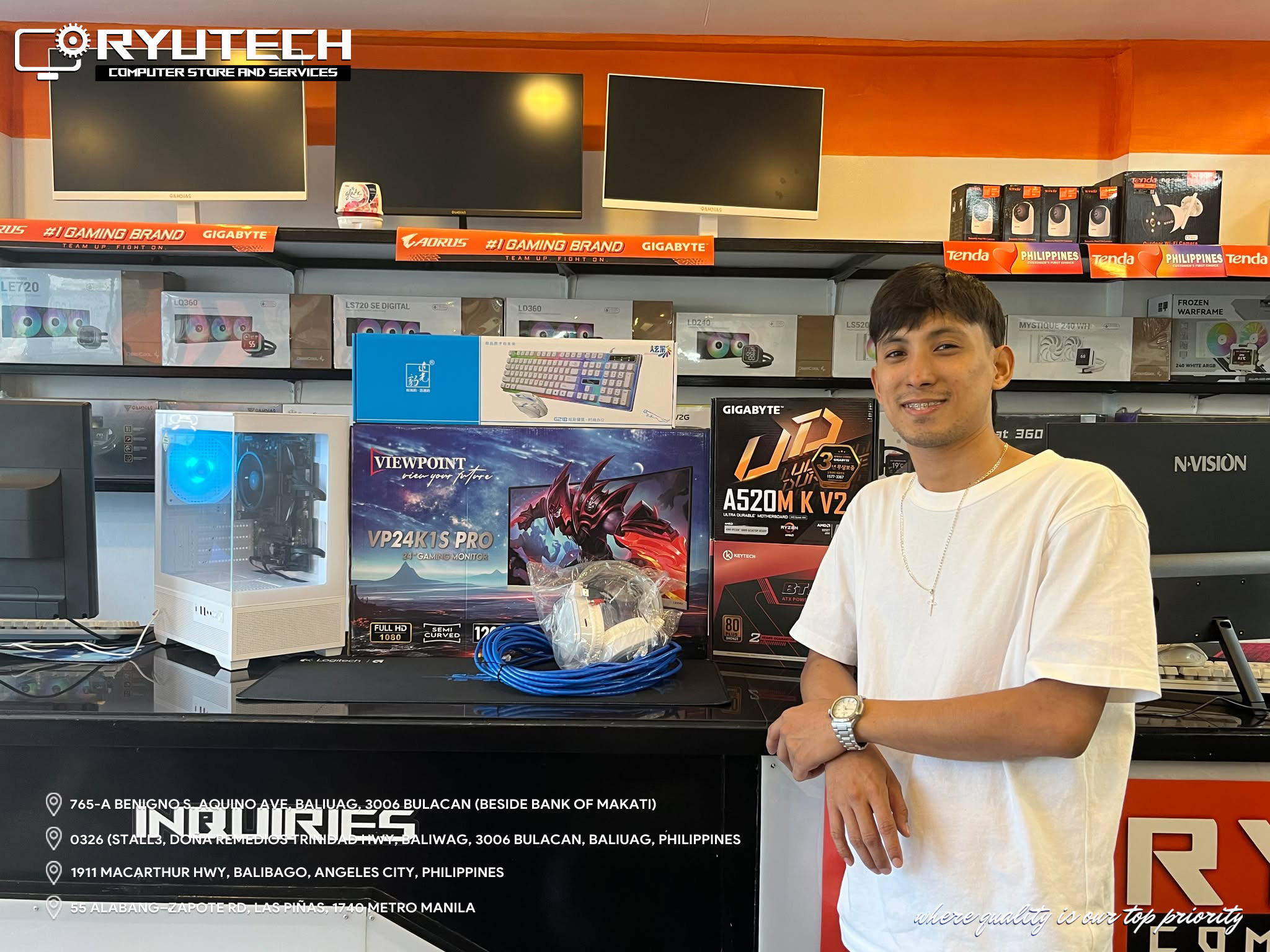Ryutech - 🎉 Walk-in Client from Parañaque 🎉 A clean white-themed setup ...