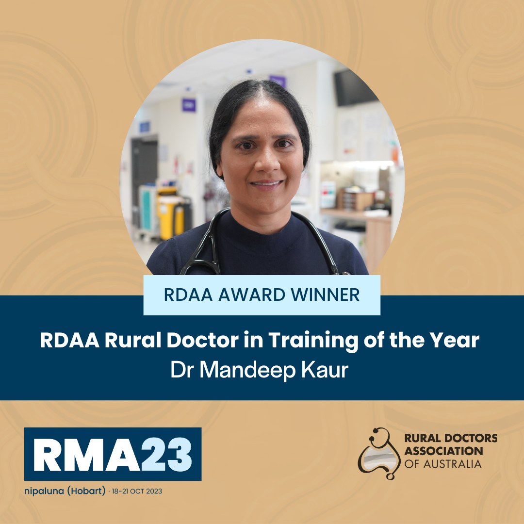 Congratulations to Dr... - Rural Medicine Australia - RMA