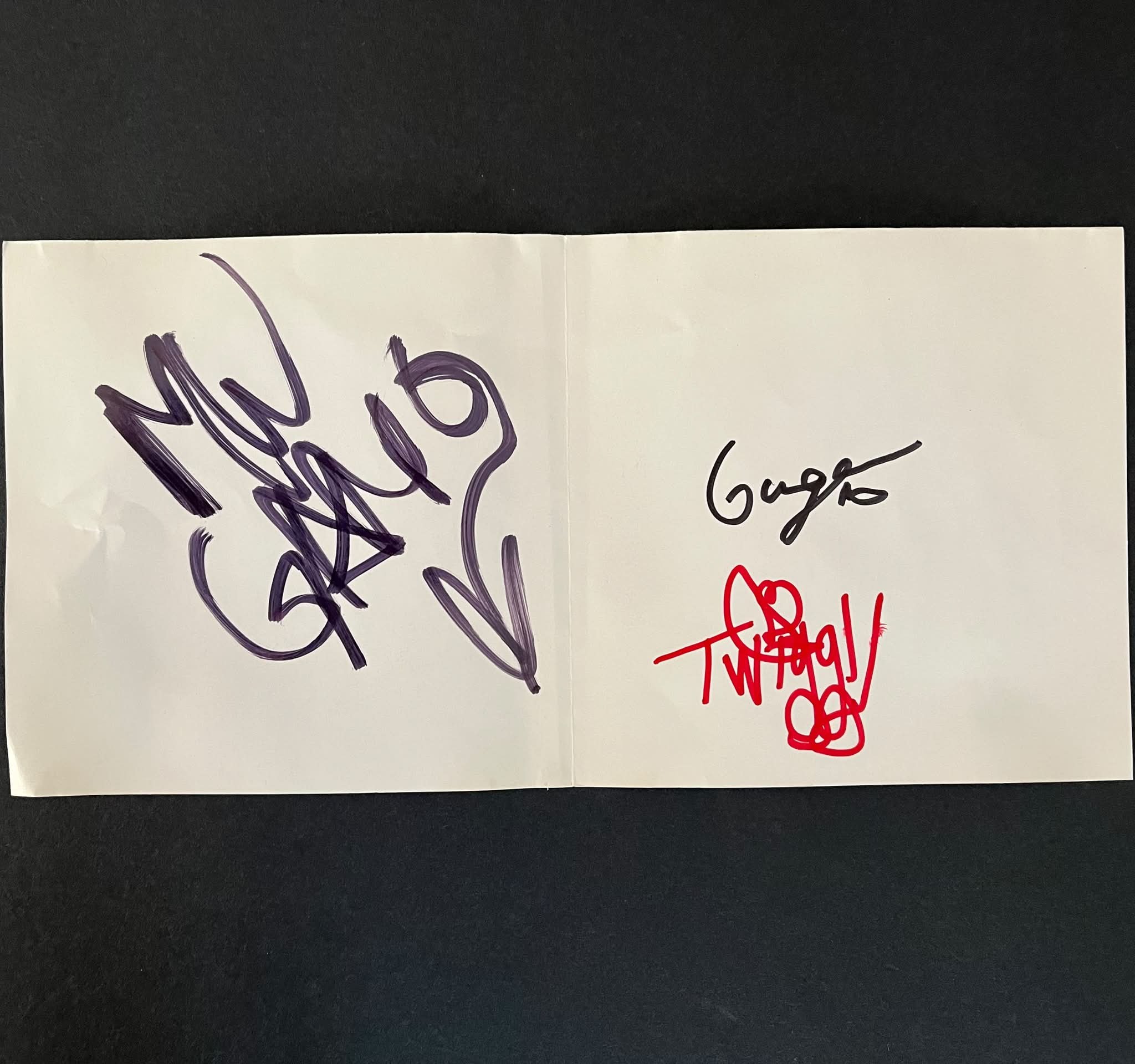 Surprise Autographs on Marilyn Manson CD Liner
