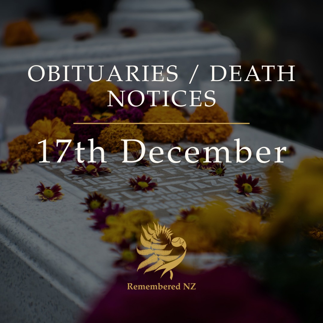 Southland NZ Obituaries - Community Death Notices