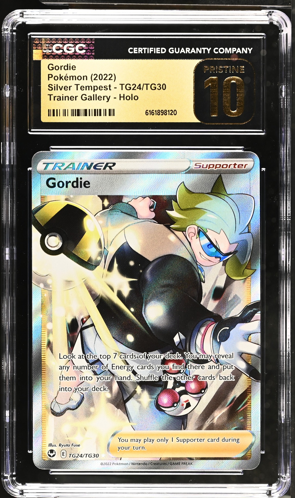 gordie pokemon card price 270/184 SR Super Rare s8b 2021 MINT Japanese q025 Look at the top 7 cards of your deck Gordie (Full Art) - SWSH07: