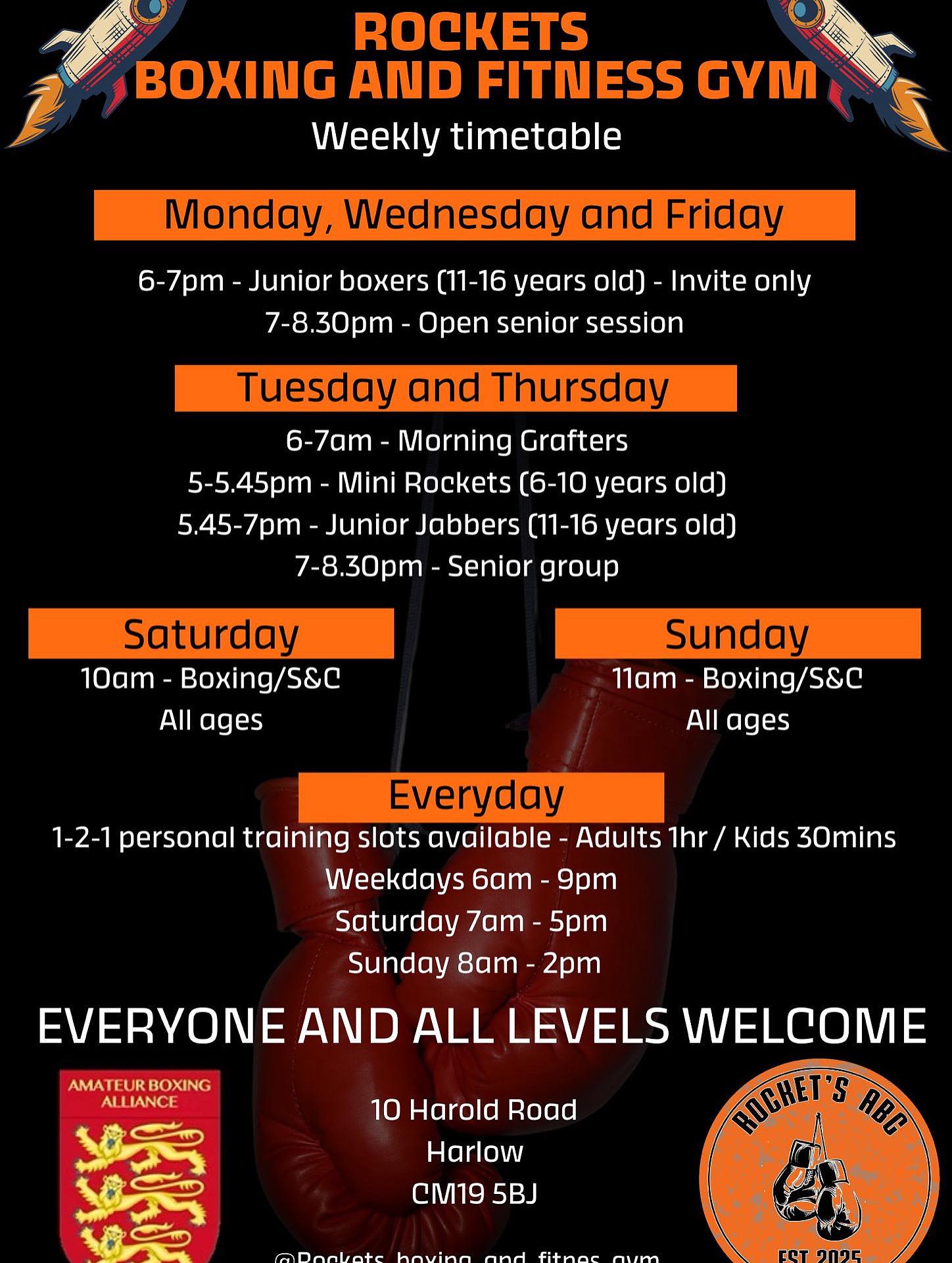 Rockets boxing and fitness gym | Harlow