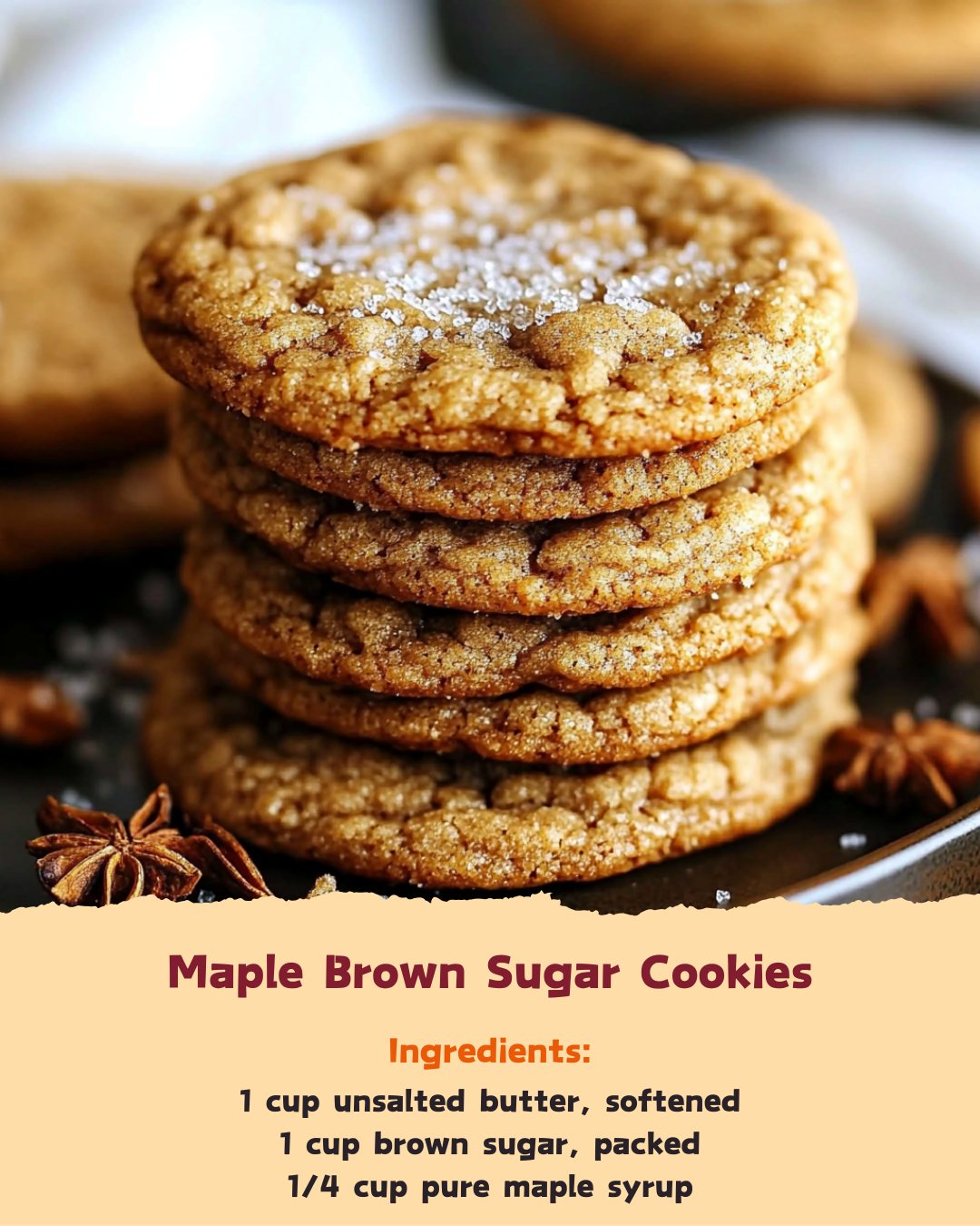 Brown sugar maple cookies with maple sugar glaze recipe