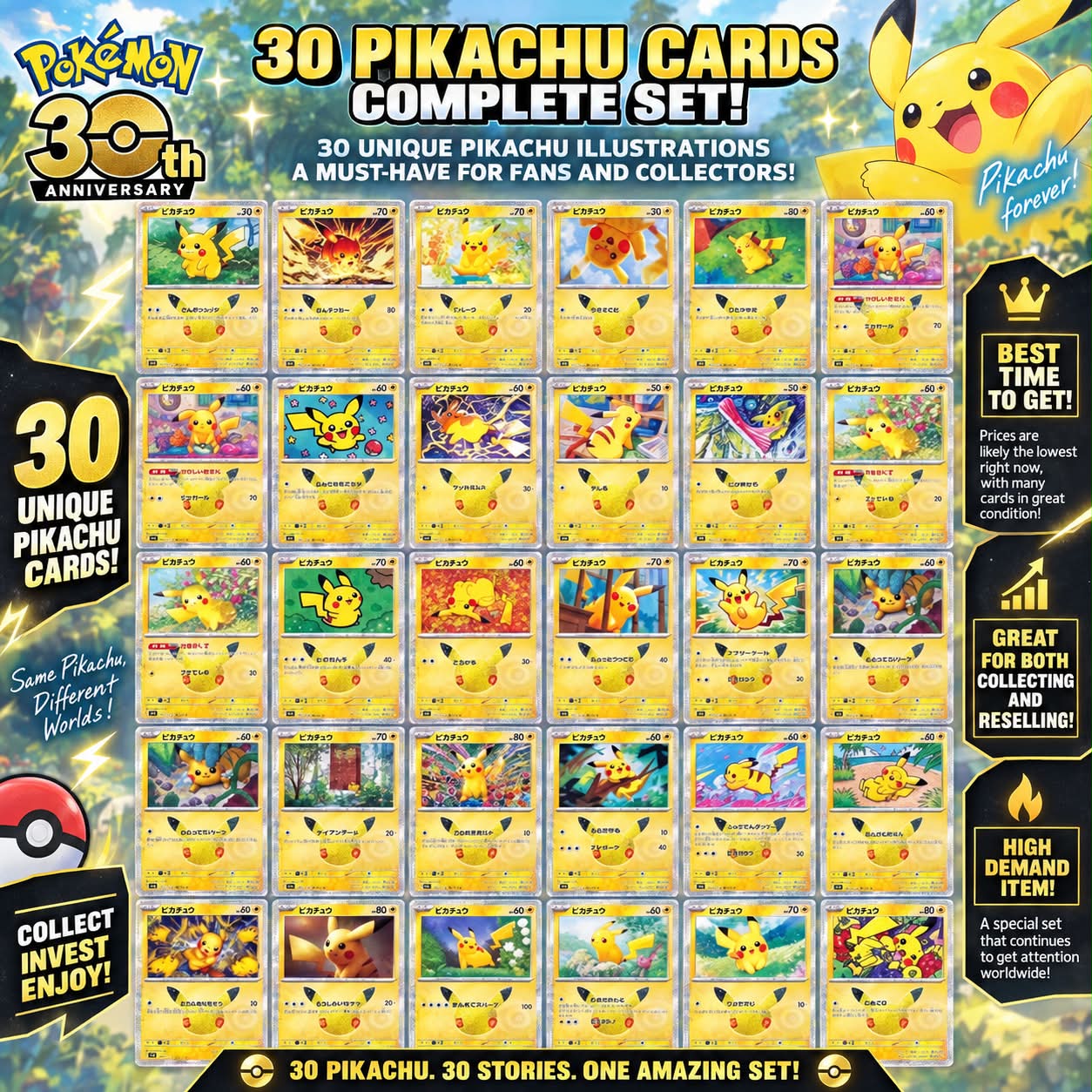 Collector happy with older Pokémon cards despite 30th Anniversary