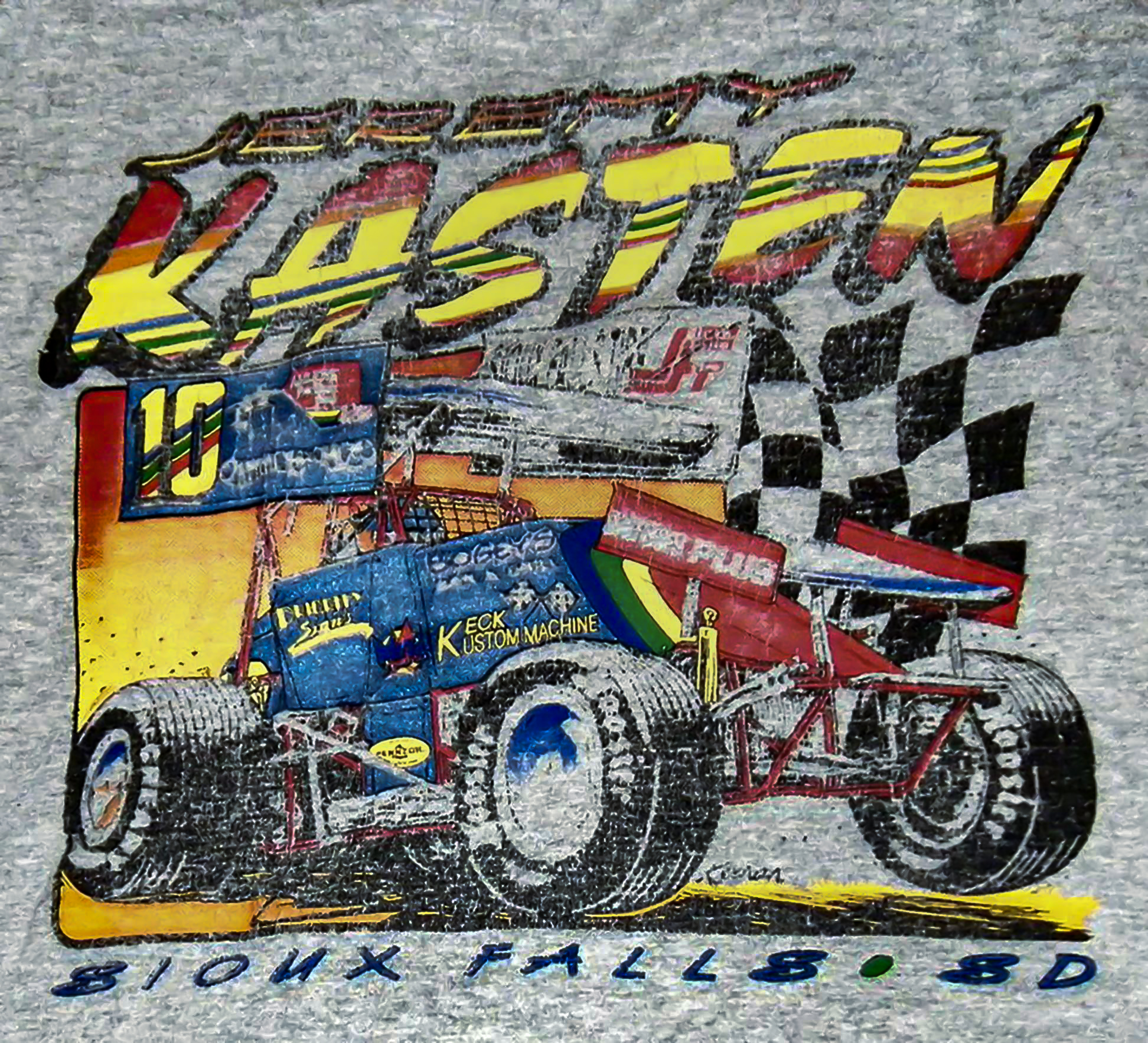 Sprint - Jeremy Kasten #10 sprint car t-shirt graphic. (from the Troy ...
